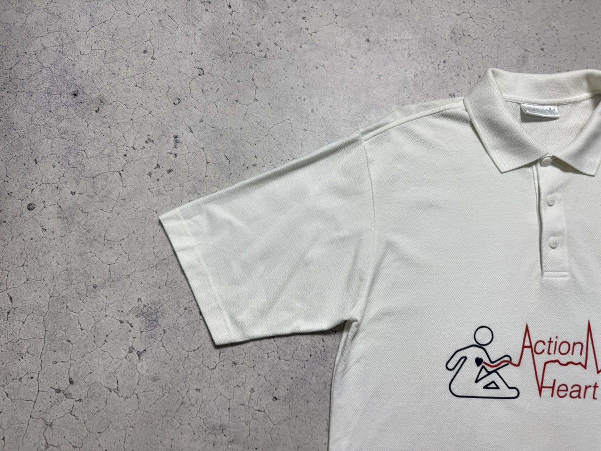Adidas Adidas Vintage 90’s Polo Shirt White Big Logo Size US M / EU 48-50 / 2 - 4 Thumbnail
