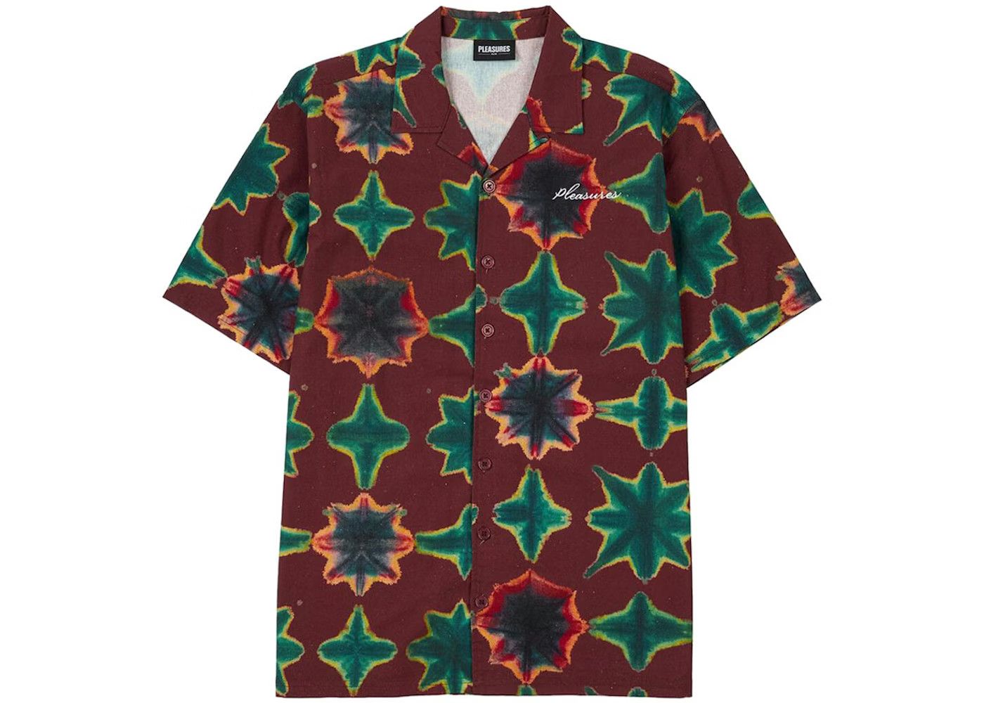 Pleasures Sulfur Short Sleeve Button Down Shirt Size US L / EU 52-54 / 3 - 1 Thumbnail