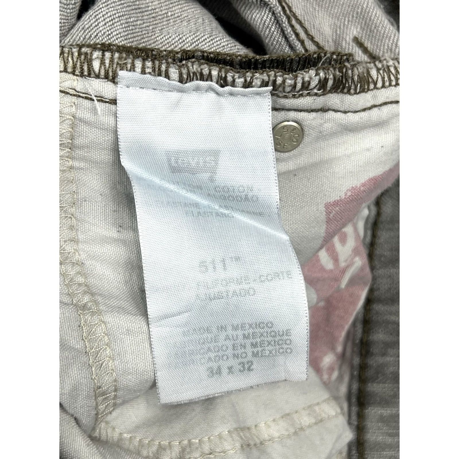 Levi's Levi's 511 Jeans Regular Men Denim Gray Light 34x32 5-Pocket Straight Distressed Vintage No N/A Size US 34 / EU 50 - 7 Thumbnail