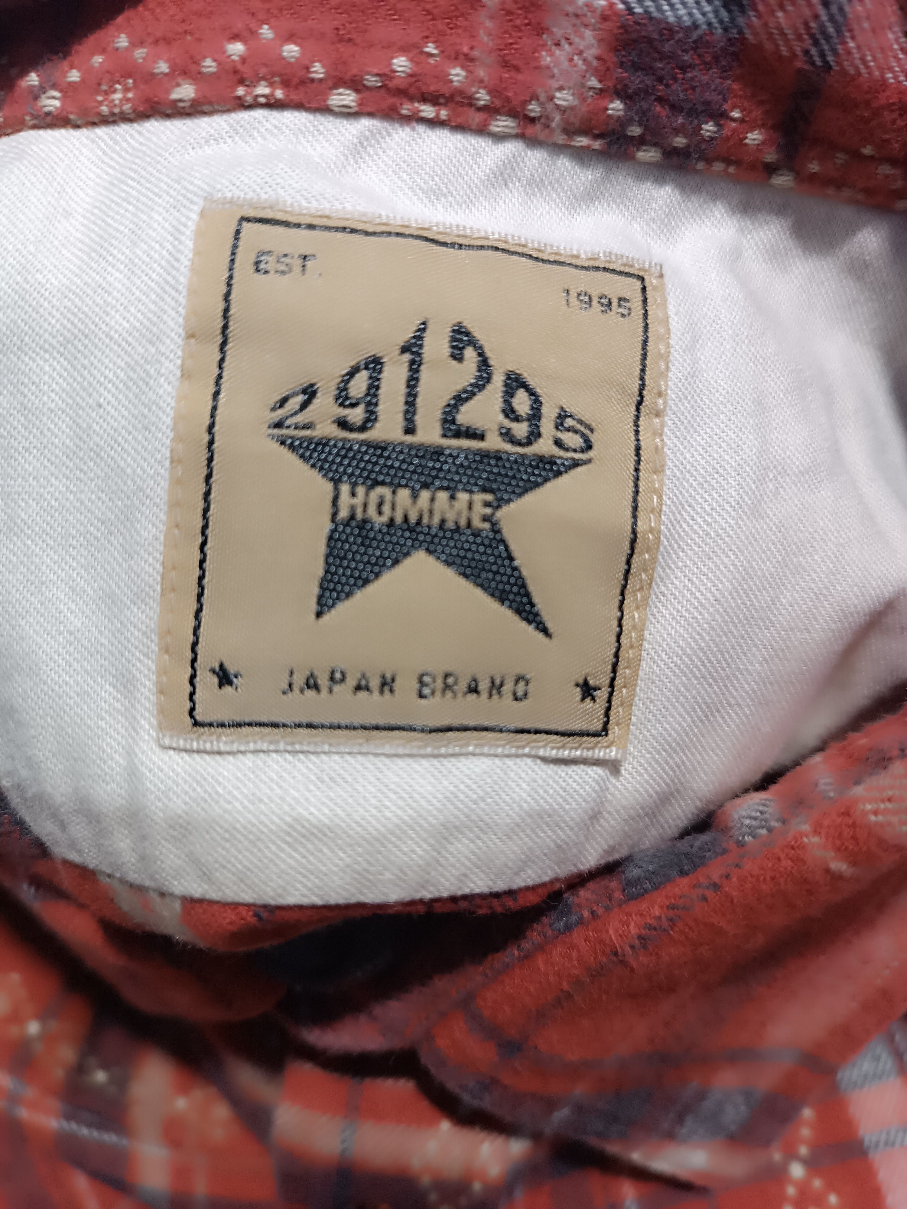 291295=Homme Vintage 291295=Homme Flannel Shirt Red Plaid Long Sleeve Size US M / EU 48-50 / 2 - 6 Thumbnail