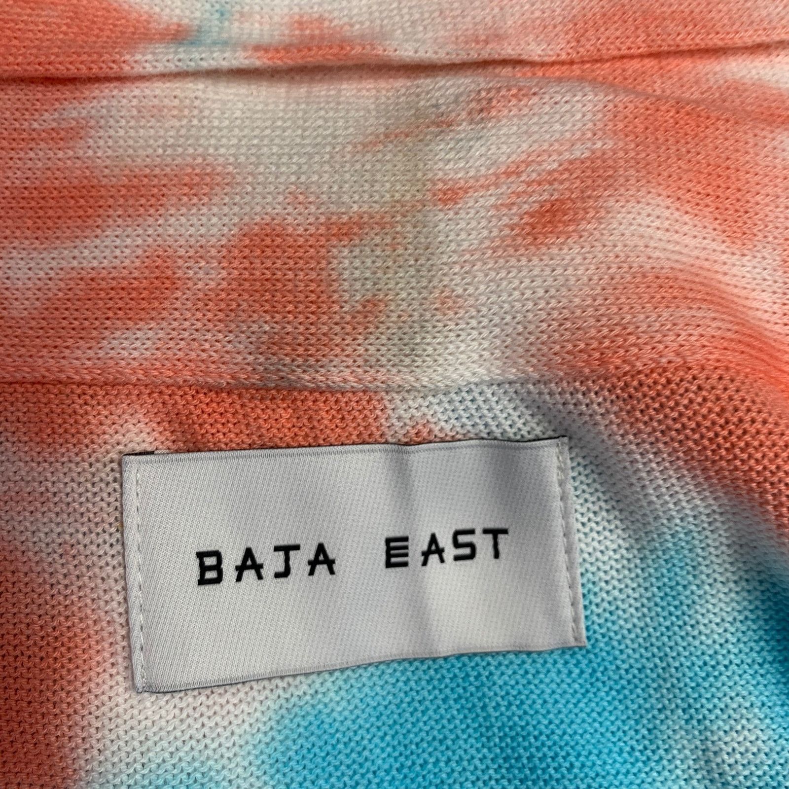 Baja East S Pink Blue Tie Dye Pima Cotton Open Front Cardigan Size US S / EU 44-46 / 1 - 4 Thumbnail