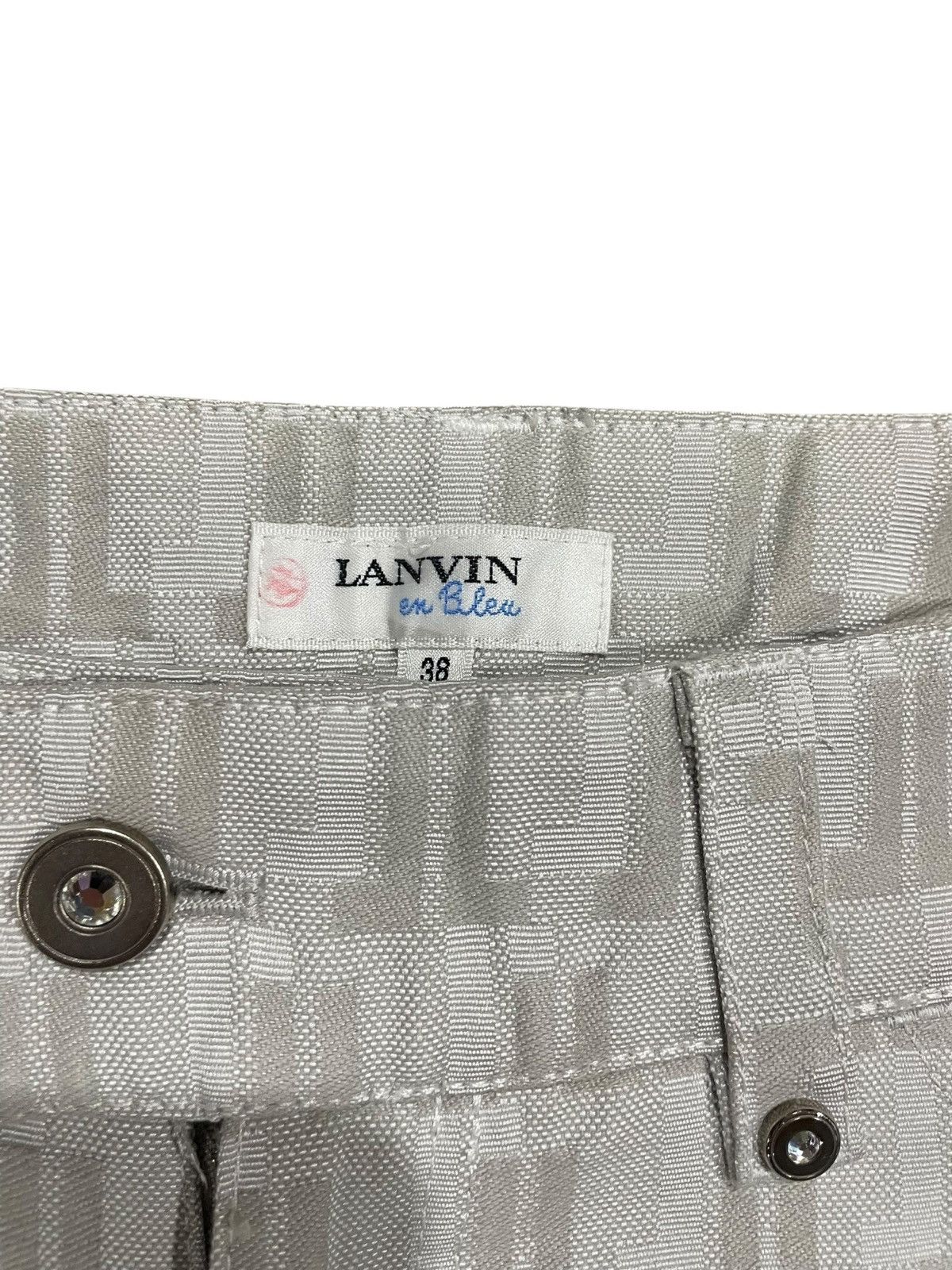 Lanvin LANVIN en Blue Monogram Shorts Size 30" / US 8 / IT 44 - 7 Thumbnail