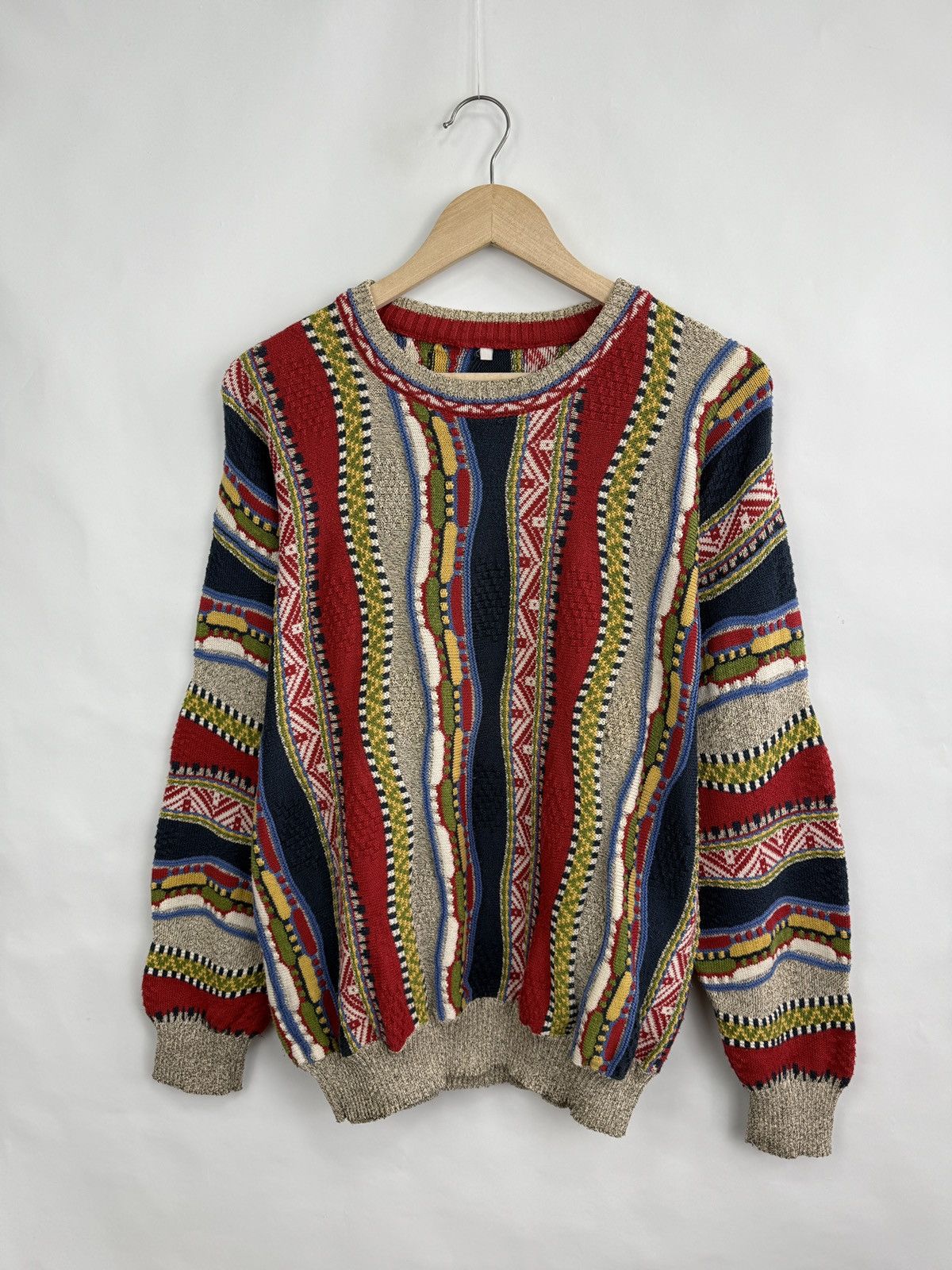 Coogi 🇺🇸 Vintage 90s Rare Sweater Coogi Style Retro Hype Y2K Size US L / EU 52-54 / 3 - 3 Thumbnail