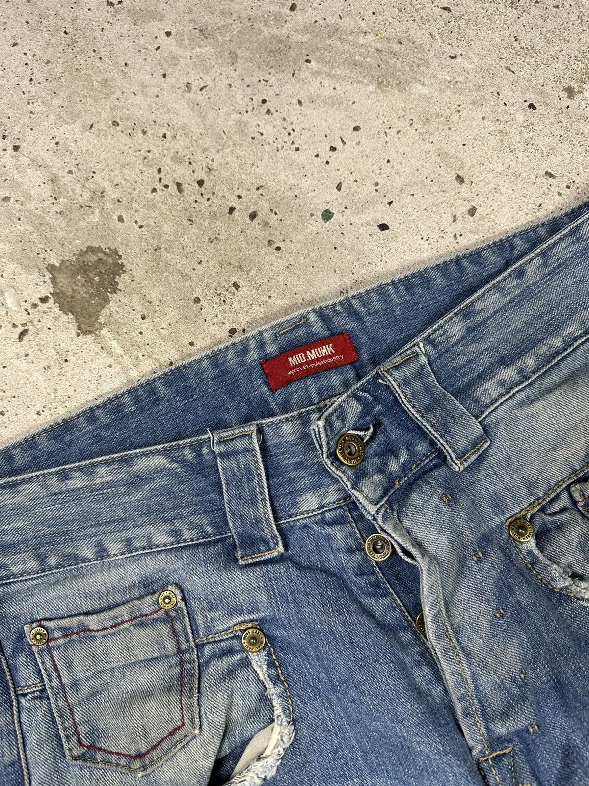Japanese Brand × Vintage Vintage Y2K Distressed Baggy Denim Pants Jeans Washed Size US 34 / EU 50 - 11 Thumbnail
