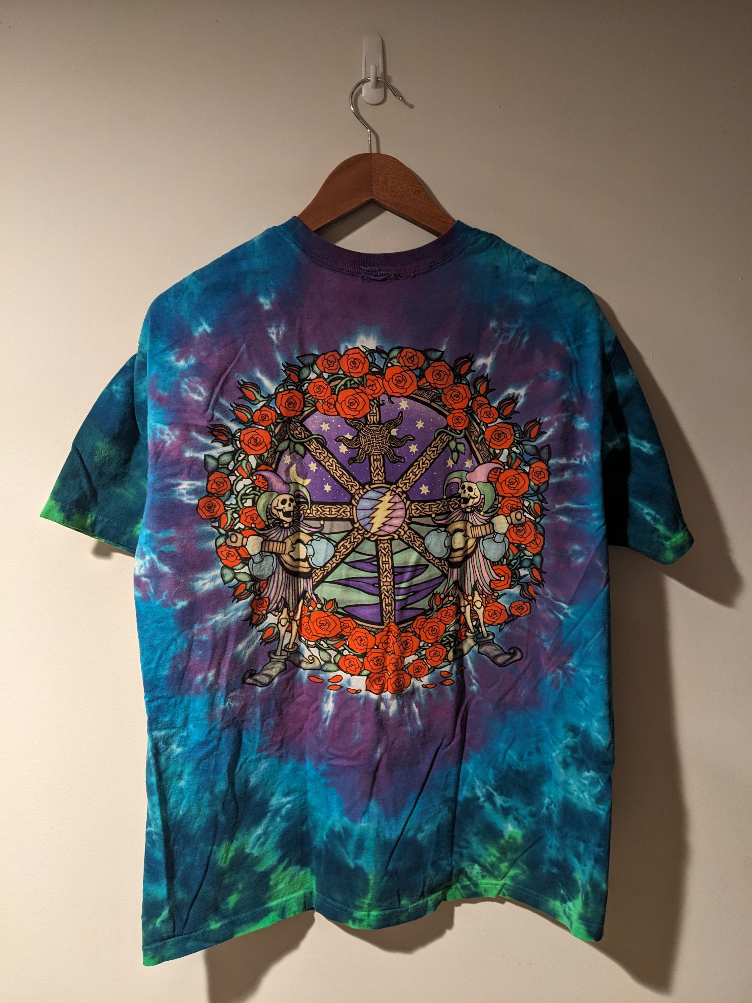 Grateful Dead × Liquid Blue × Vintage Vintage 2000 Grateful Dead Psychedelic Liquid Blue T-Shirt Size US L / EU 52-54 / 3 - 5 Thumbnail