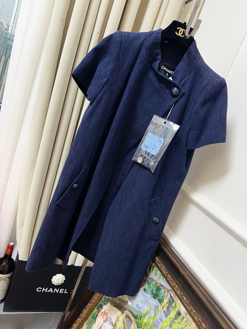 Chanel Chanel Dark blue short-sleeved dress Size XS / US 0-2 / IT 36-38 - 1 Thumbnail