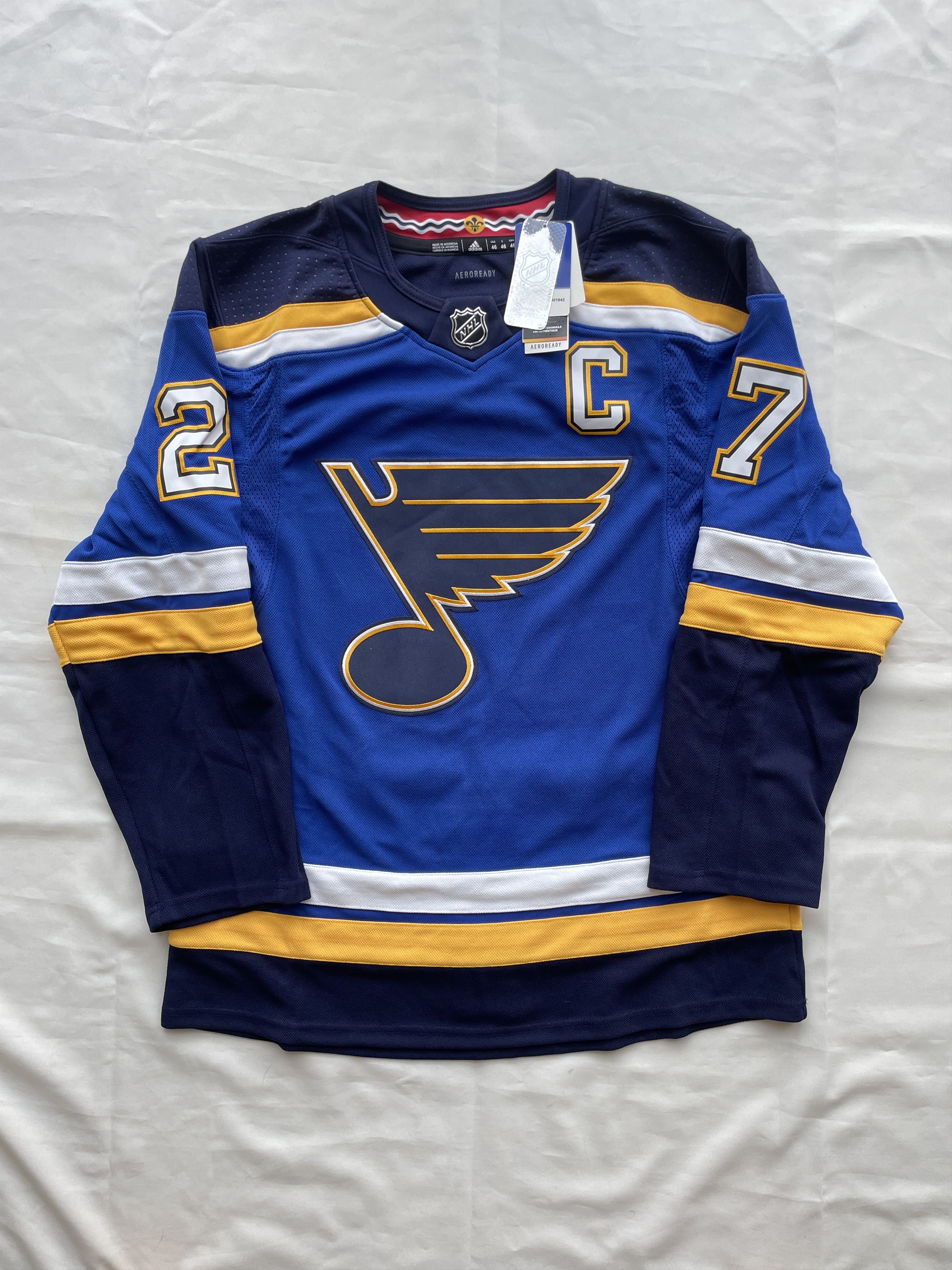 Adidas BNWT St. Louis Blues NHL #27 Pietrangelo Authentic Jersey Size US S / EU 44-46 / 1 - 1 Thumbnail