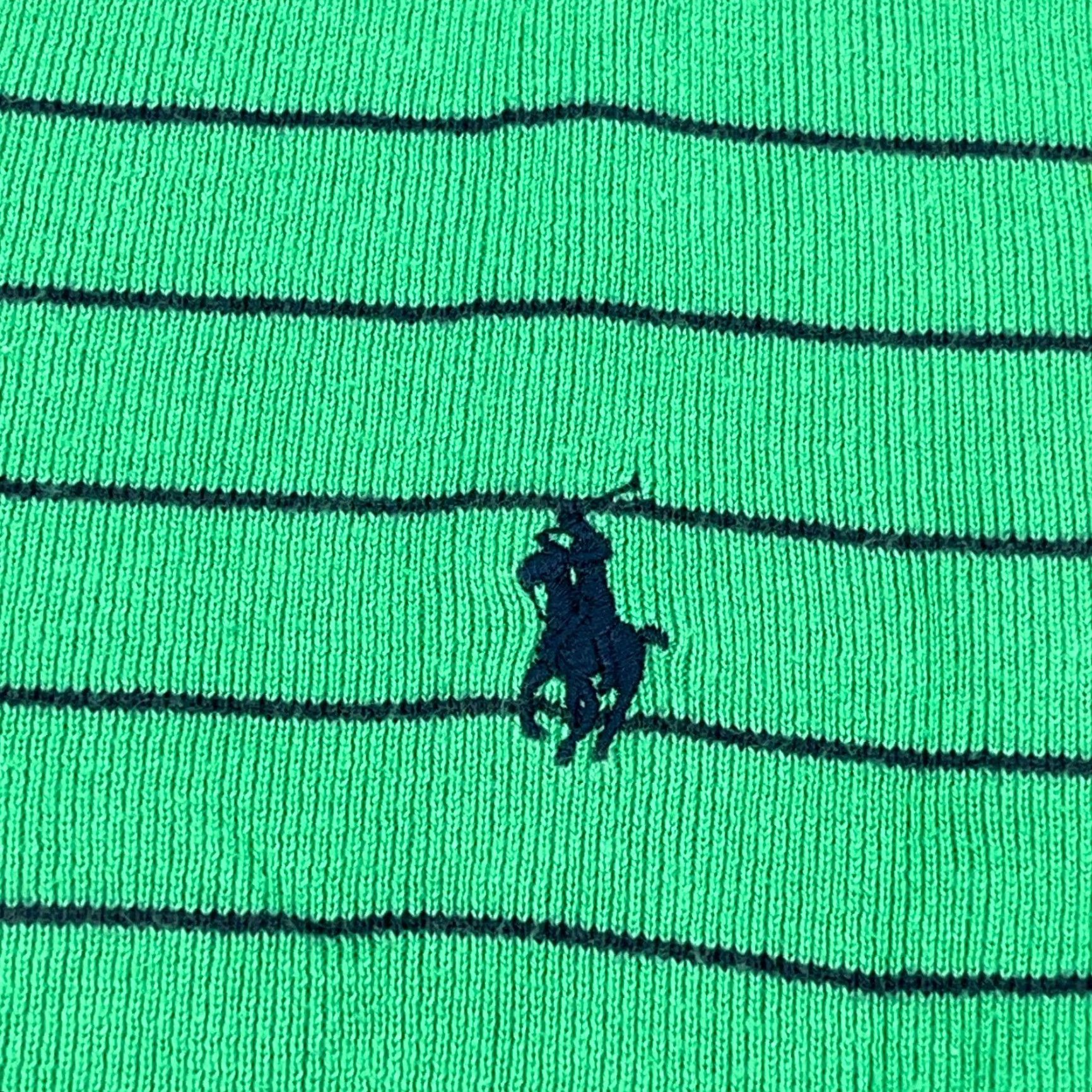 Polo Ralph Lauren Polo Ralph Lauren Sweater Men XL Green Striped V-Neck Pima Cotton Golf Pullover Knit Button Embroidered Logo Zipper Classic Modern Preppy Sports Mens Size US XL / EU 56 / 4 - 4 Thumbnail