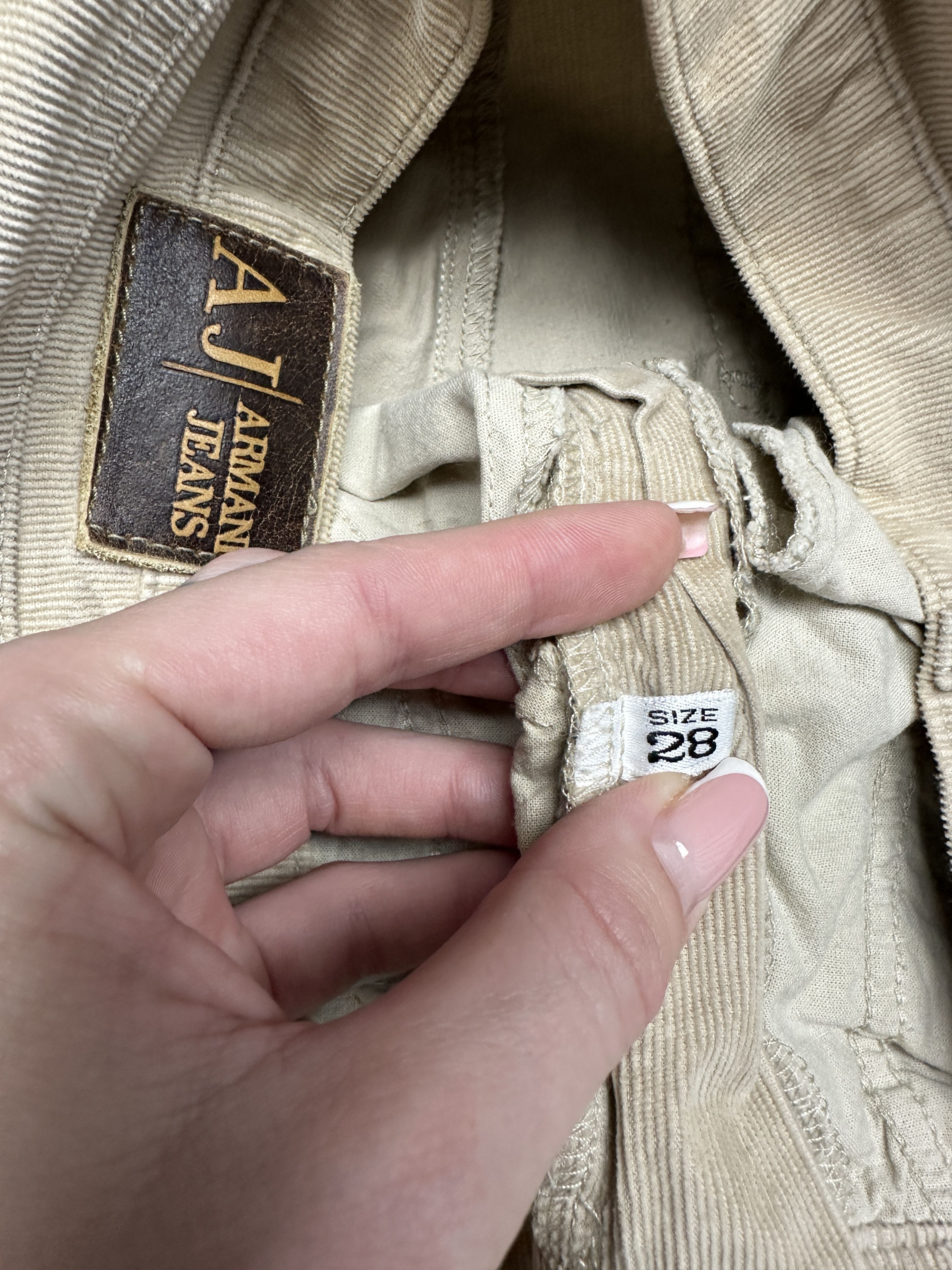 Armani Armani Jeans 90s Vintage Corduroy Pants Size US 28 / EU 44 - 8 Thumbnail