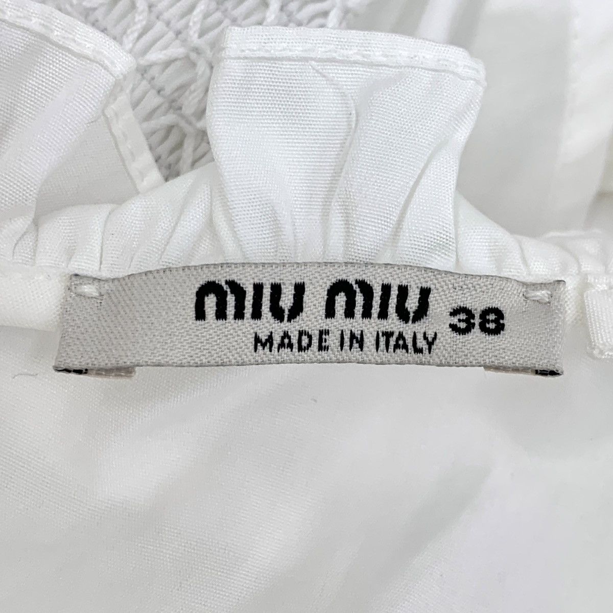 Miu Miu Miu Miu White Backless Cotton Halter Dress Size XS / US 0-2 / IT 36-38 - 6 Thumbnail