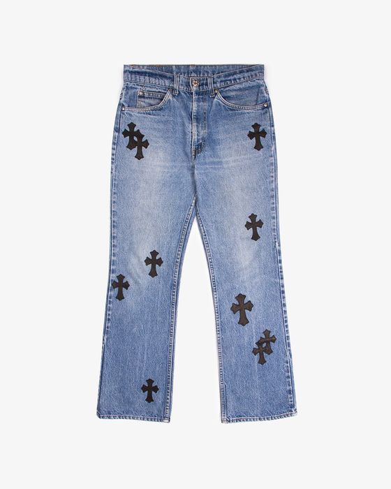 Chrome Hearts Chrome Hearts Denim Cross Patch Jeans, Grailed