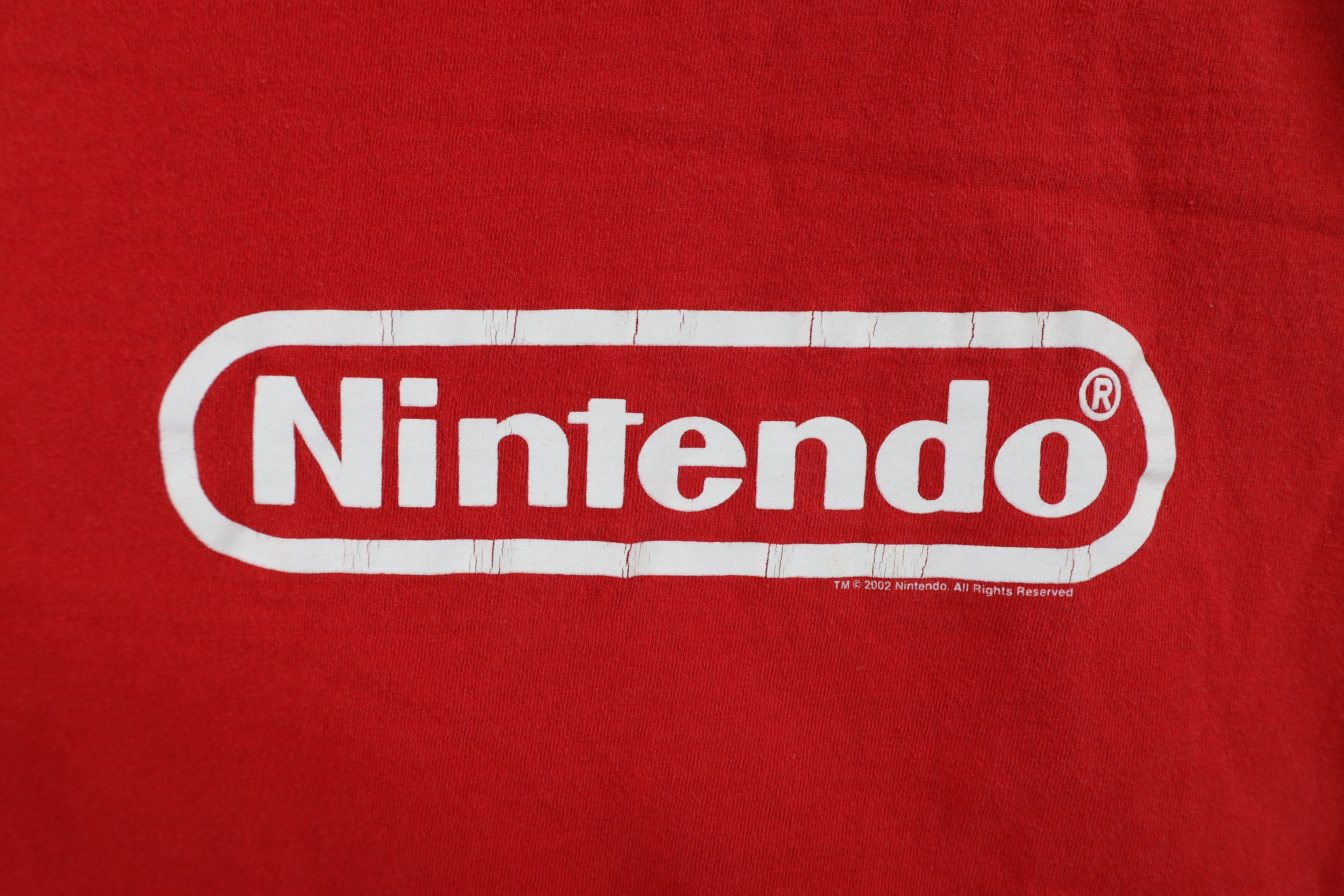 Vintage Vintage Y2K 2002 Nintendo Spell Out Short Sleeve T-Shirt Red Size US XL / EU 56 / 4 - 4 Thumbnail