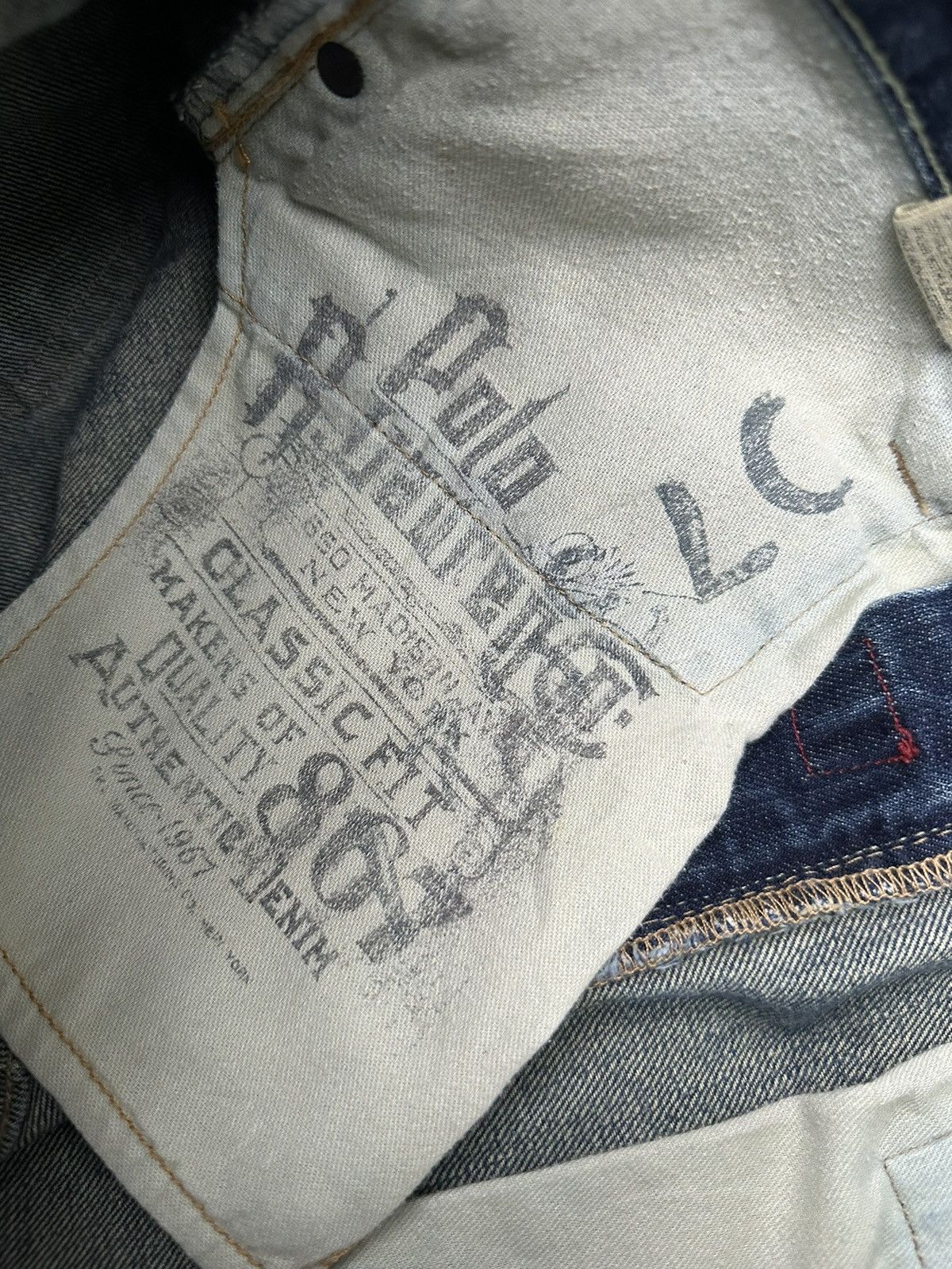 Ralph Lauren Polo Ralph Lauren Classic Fit Washed Denim 30x30 D63 Size US 30 / EU 46 - 12 Thumbnail
