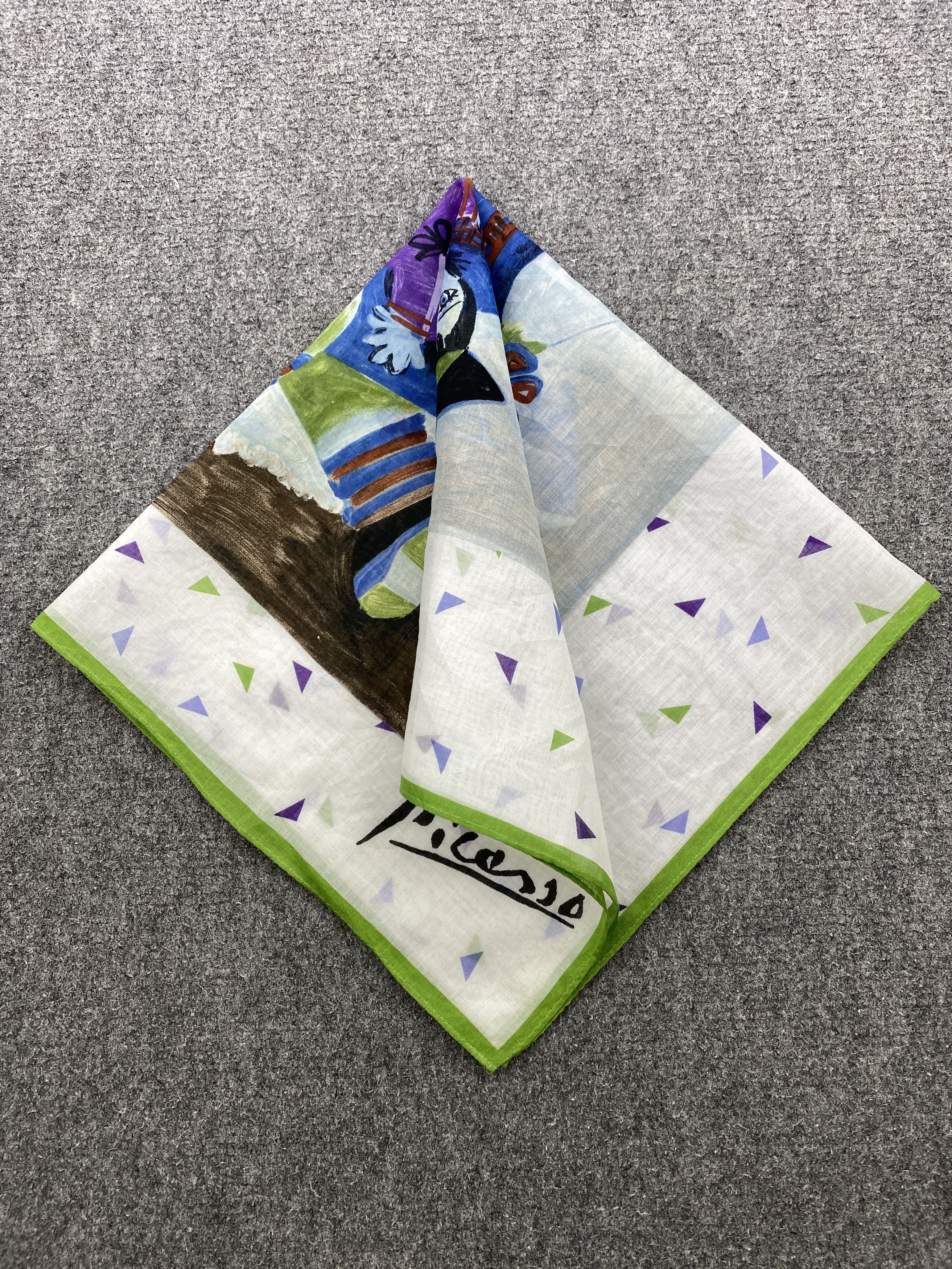 Vintage Picasso Art Bandana Handkerchief Neckerchief HKC0730 Size ONE SIZE - 4 Thumbnail