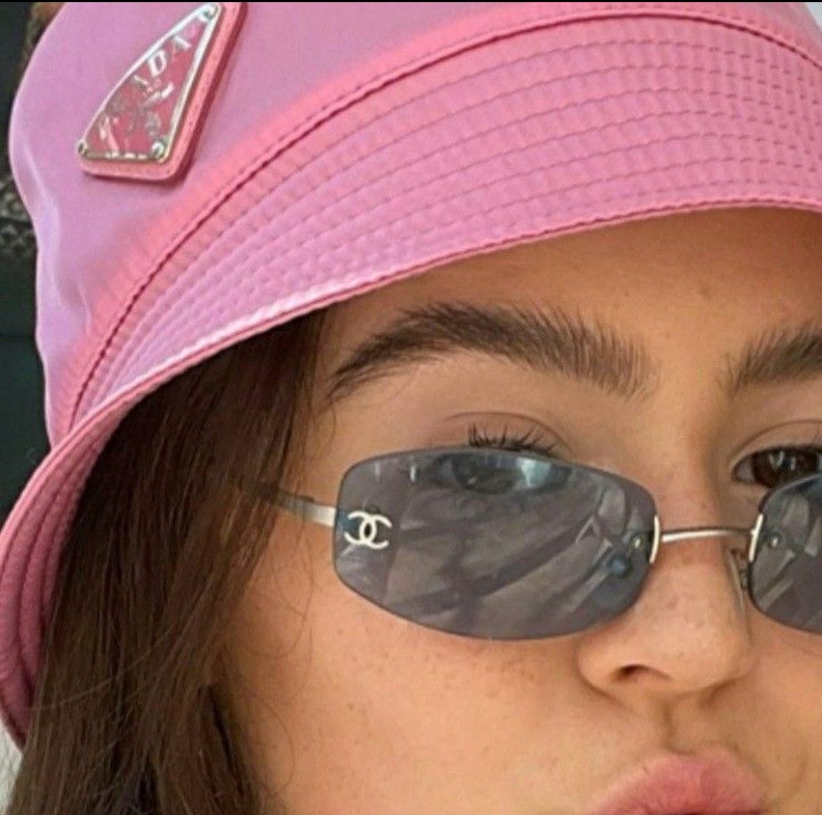 Chanel Chanel Sunglasses 🇺🇸 TAX FREE 4002 Rhinestone Rimles 4017 Size ONE SIZE - 1 Thumbnail