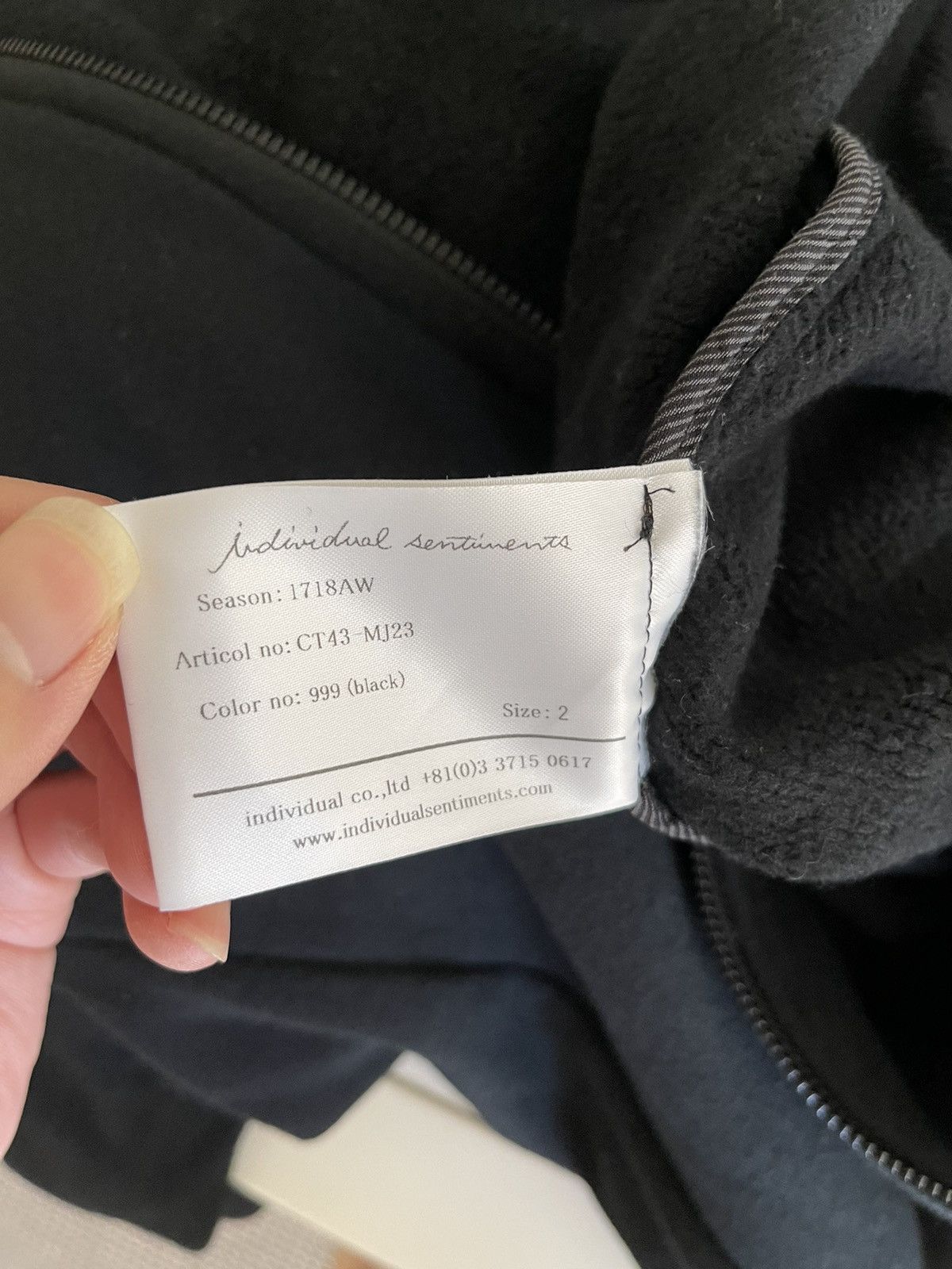 Individual Sentiments IS 17AW Tech Cotton Hoody Size US M / EU 48-50 / 2 - 6 Thumbnail