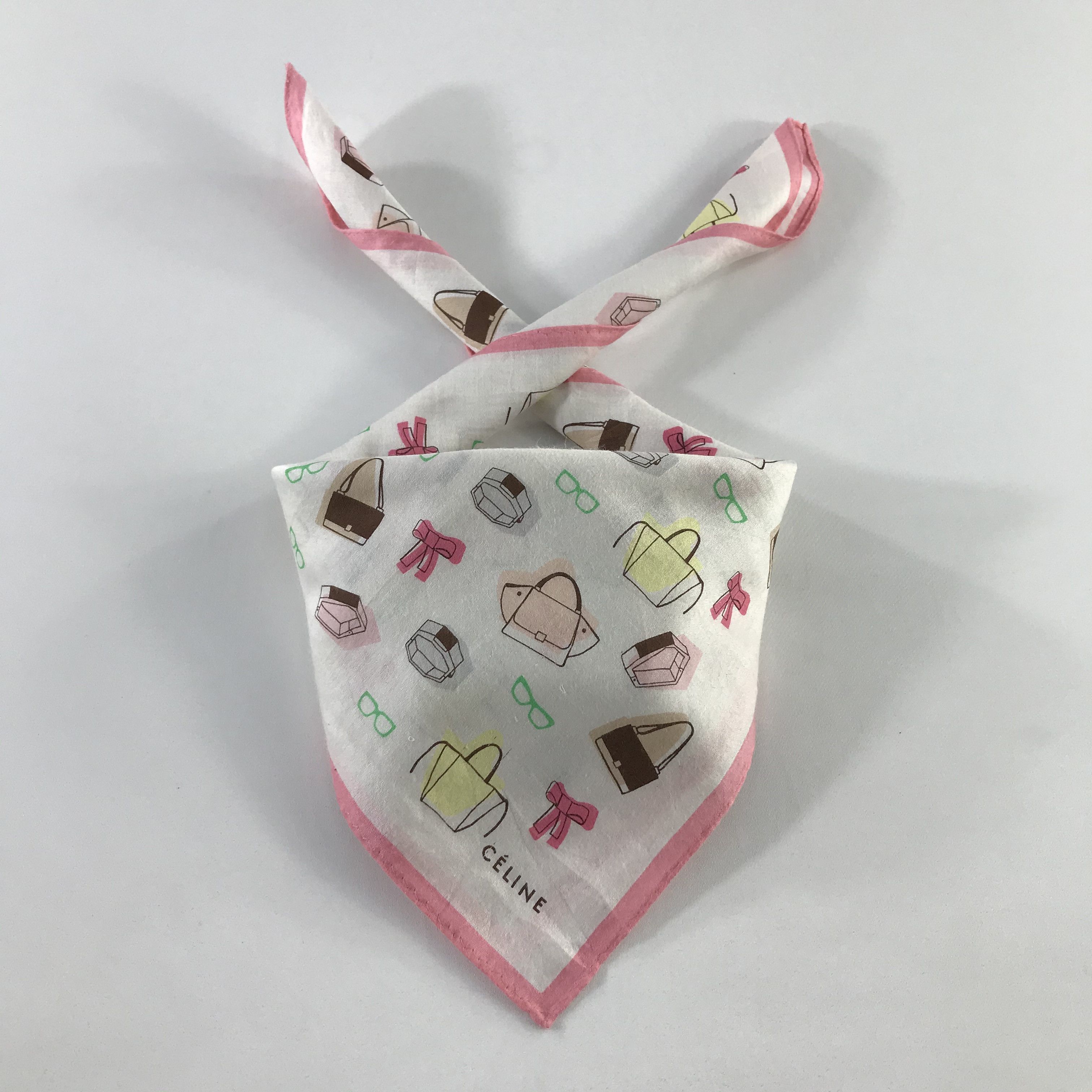 Celine × Vintage Celine Bandana / Handkerchief / Neckerchief - S899 Size ONE SIZE - 3 Thumbnail