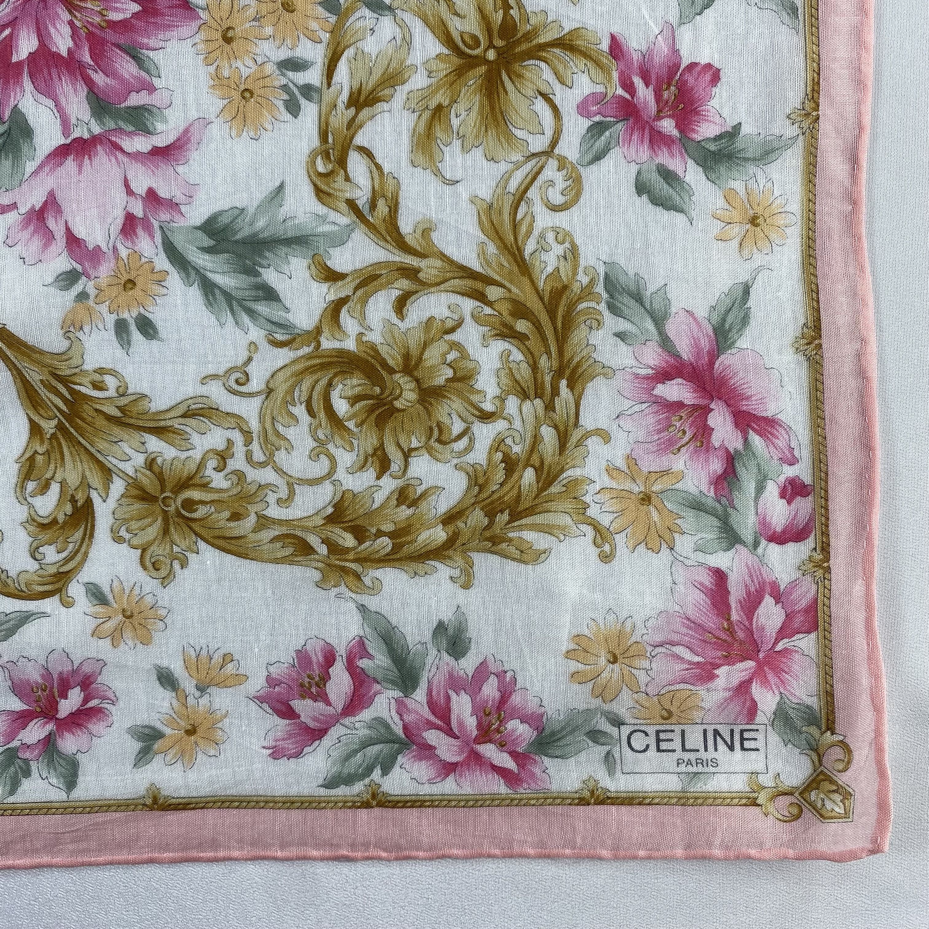 Celine × Vintage Celine Bandana/ Handkerchief / Neckerchief-P1740 Size ONE SIZE - 3 Thumbnail
