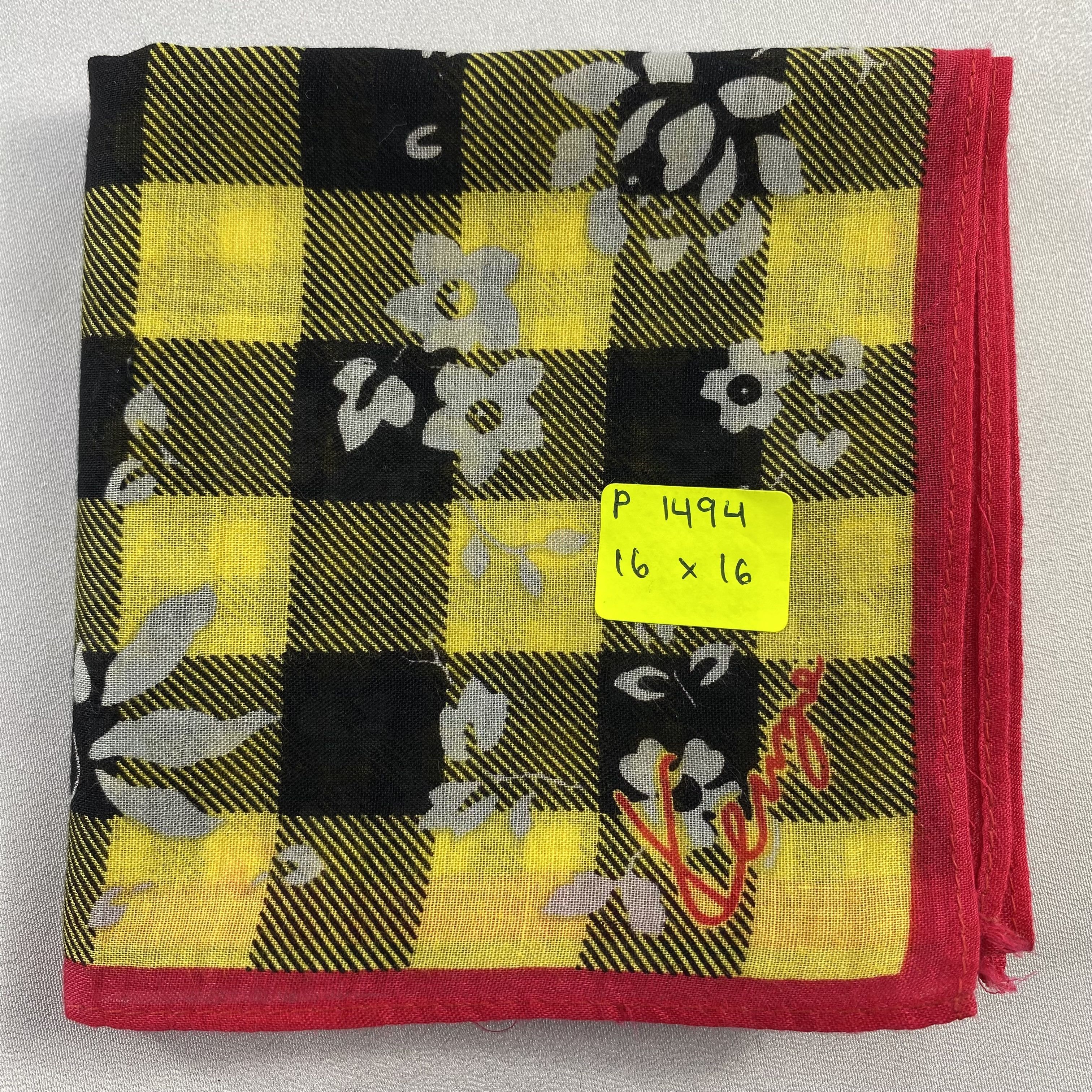 Kenzo × Vintage Kenzo Handkerchief / Neckerchief / Bandana-P1494 Size ONE SIZE - 5 Thumbnail