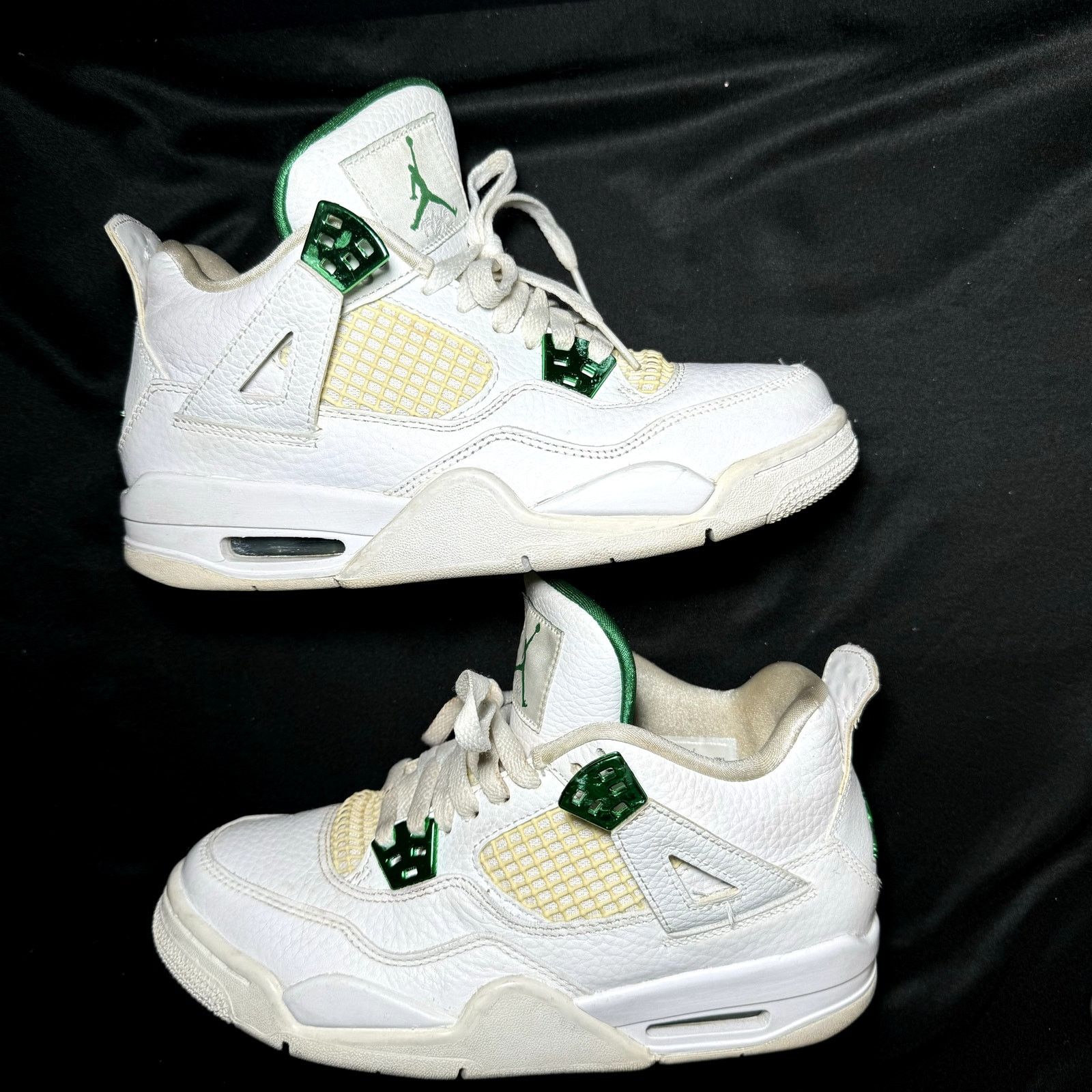 Jordan Brand × Nike Size 5.5 - Air Jordan 4 Retro GS Green Metallic Men's Shoes Size US 5.5 / EU 38 - 3 Thumbnail