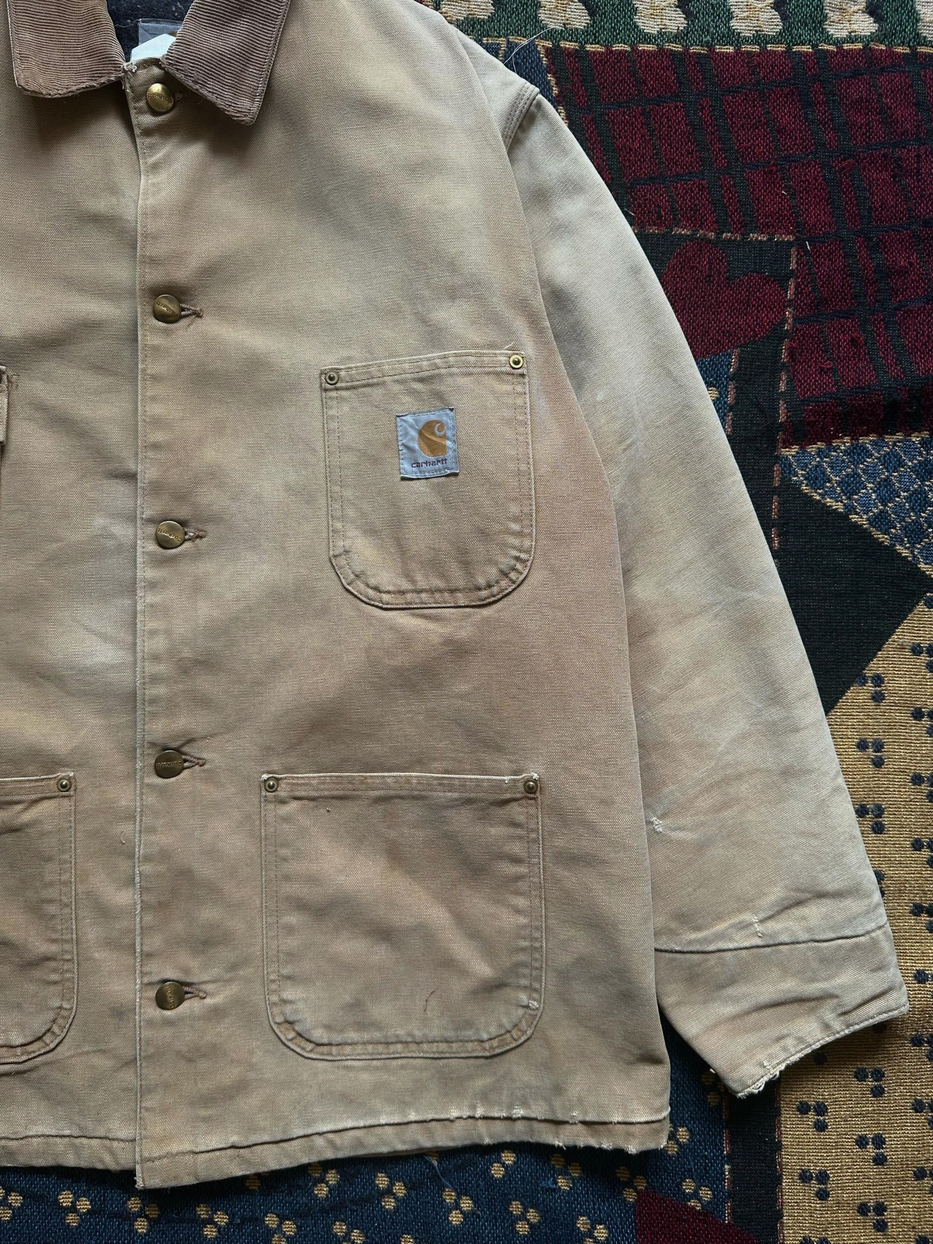 Carhartt × Vintage Vintage OG Carhartt Chore Coat Jacket Size US L / EU 52-54 / 3 - 5 Thumbnail