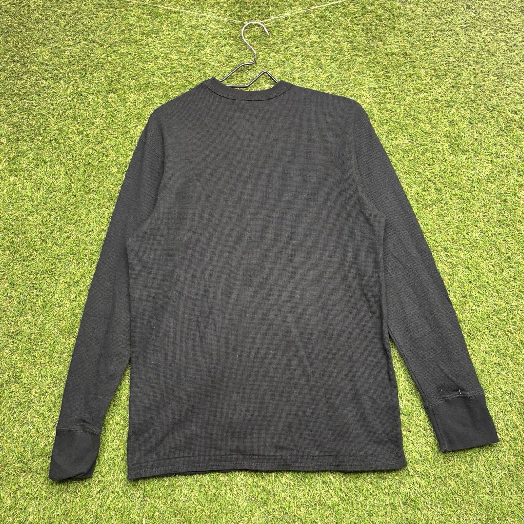 Ecko Unltd. VINTAGE Ecko Unltd Shirt Mens L Thermal Graphic 2000s Black Cotton Knit Long Sleeve Crew Neck Boys Mens Size US L / EU 52-54 / 3 - 2 Thumbnail