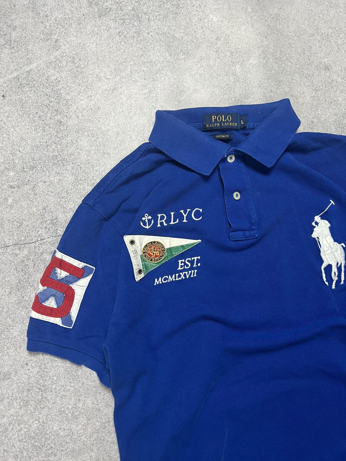 Polo Ralph Lauren × RRL Ralph Lauren × Ralph Lauren Vintage Polo Ralph Lauren Royal London Yacht Club Y2K Polo Size US L / EU 52-54 / 3 - 2 Thumbnail