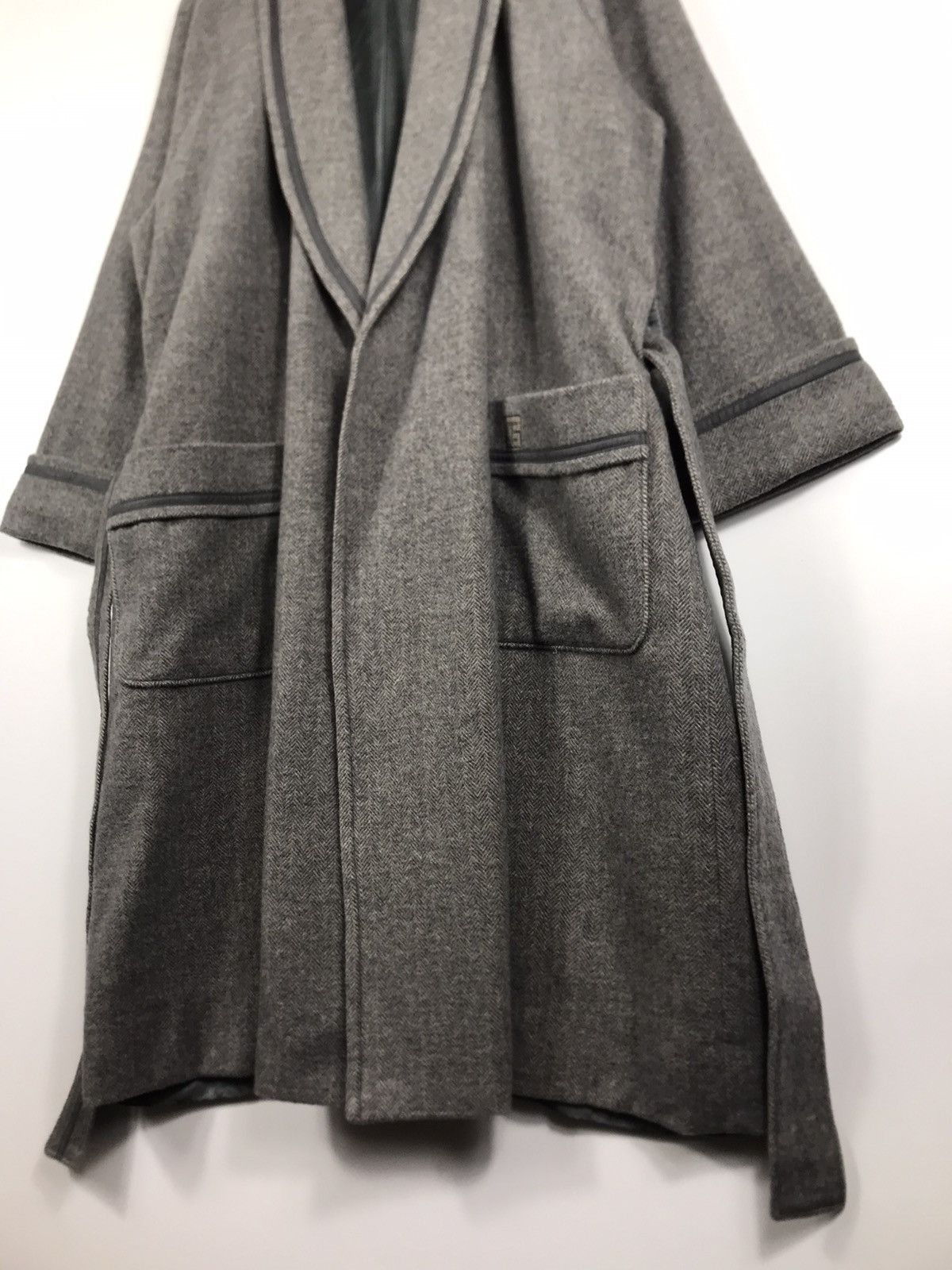 Pierre Balmain ⚡️Vintage Pierre Balmain Herringbone Bathrobe House Coat Size US M / EU 48-50 / 2 - 4 Thumbnail