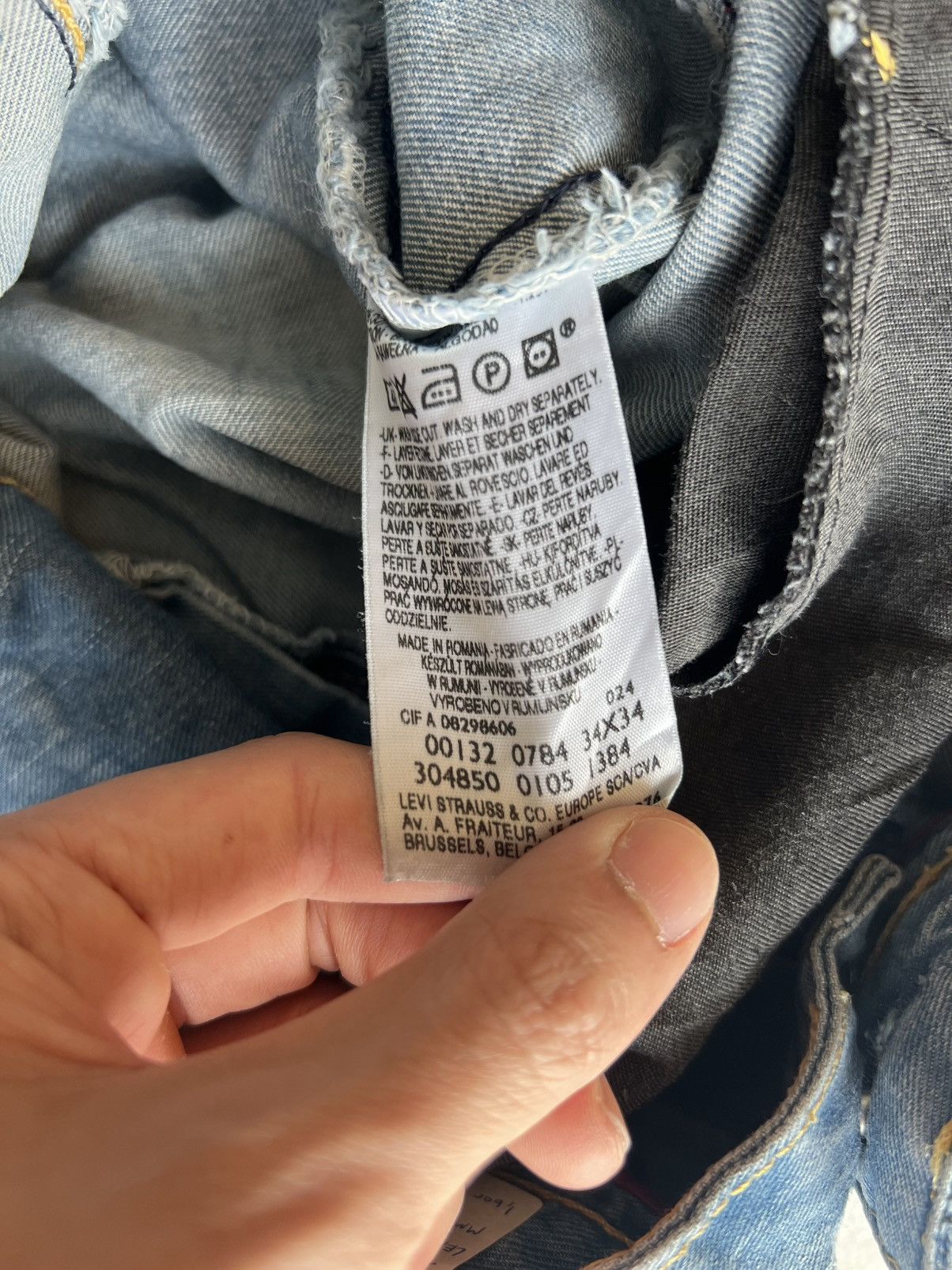 Levi's Levis Engineered Twisted Jeans Tag W34 Actual 36x33 Size US 36 / EU 52 - 7 Thumbnail