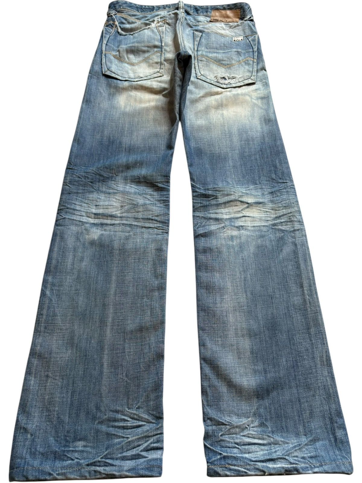 Japanese Brand Vintage Japanese Brand Bleached Acid Wash Ripped Baggy Jeans Size US 31 - 2 Thumbnail