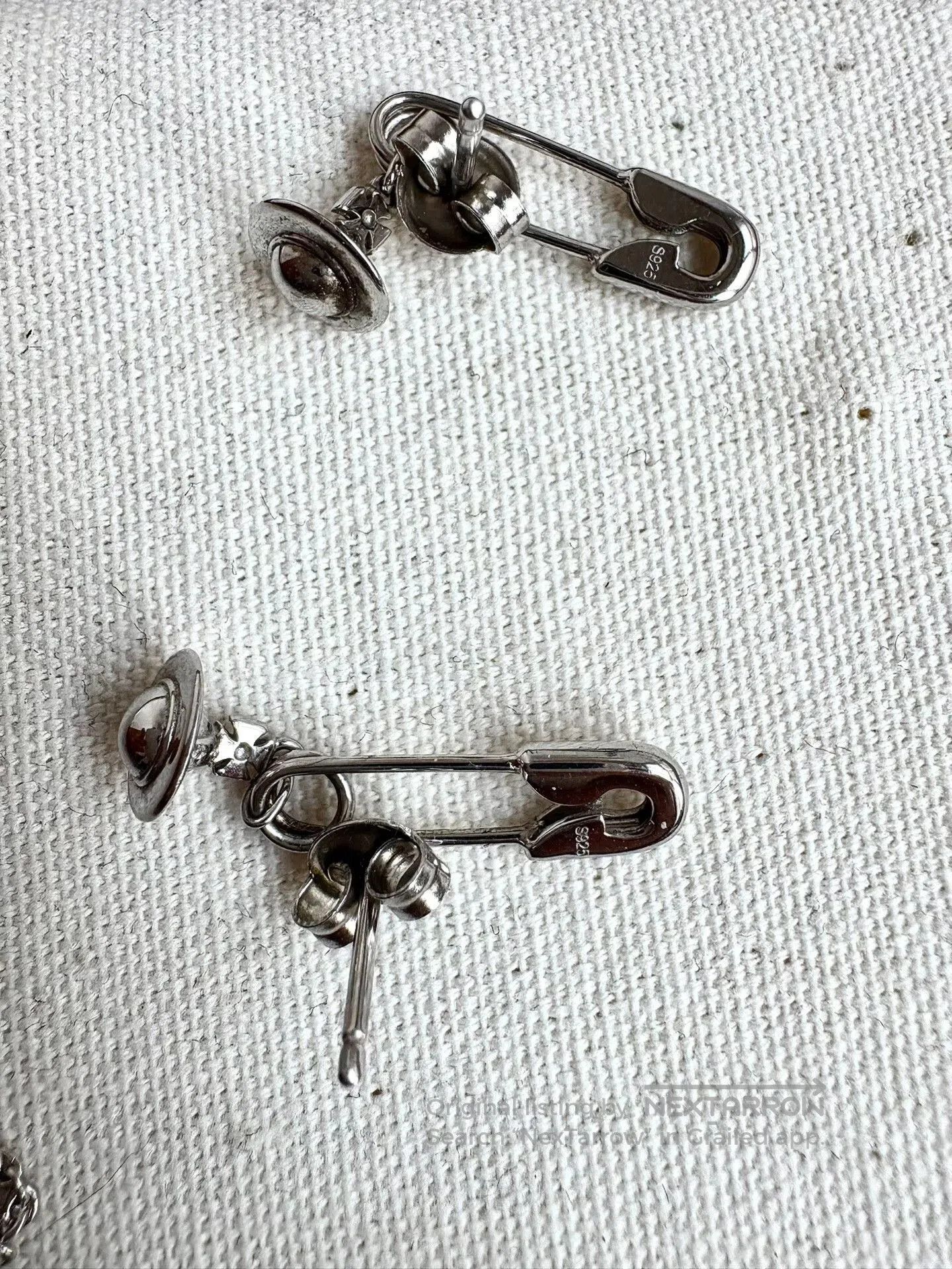 Vivienne Westwood Vivienne Westwood Vintage 925 Silver Saturn Earrings. Size ONE SIZE - 5 Thumbnail