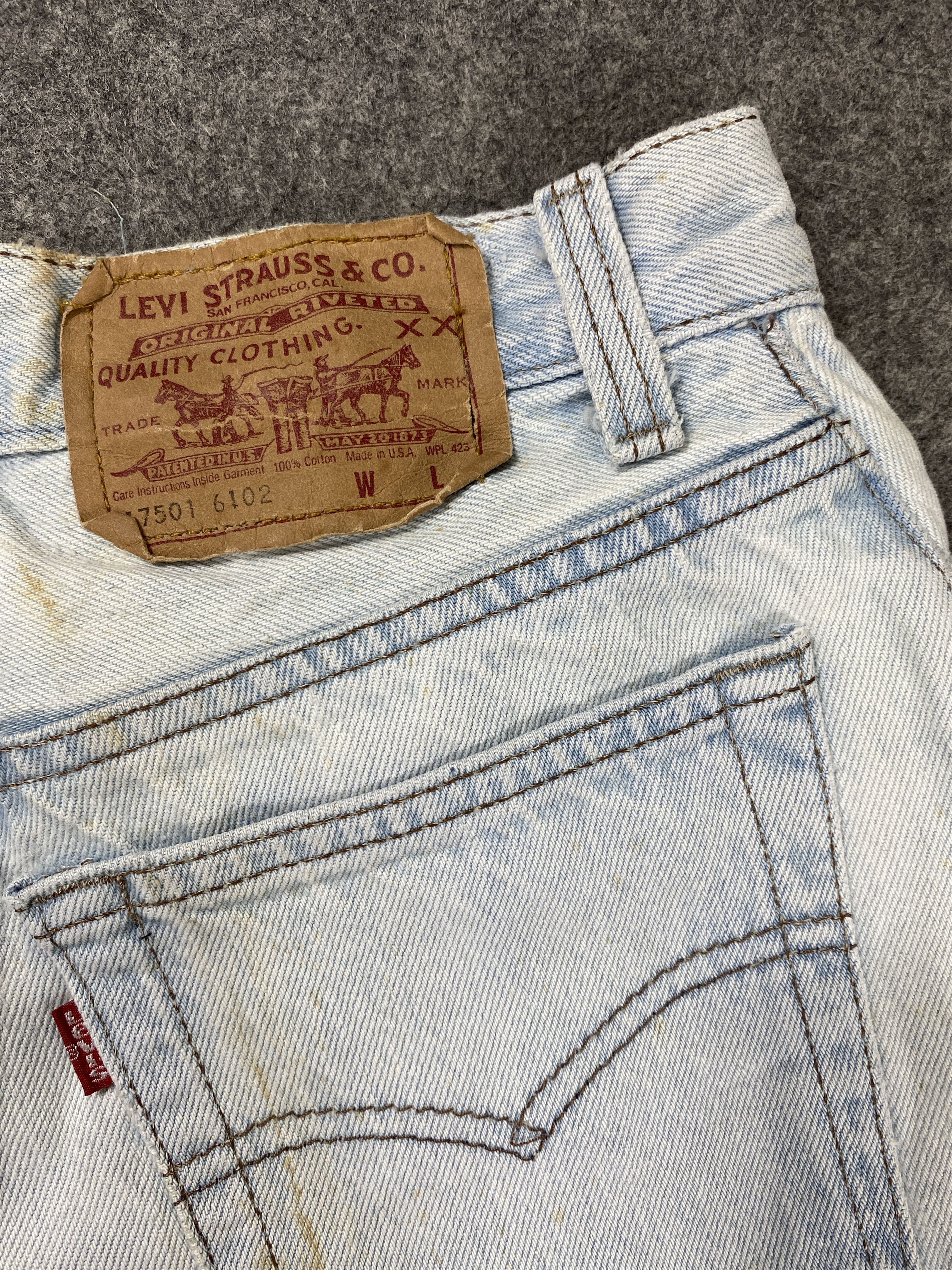 Japanese Brand W25 Light Wash Vintage Levi's 501 USA 25x27 Denim -JN2310 Size US 26 / EU 42 - 9 Thumbnail