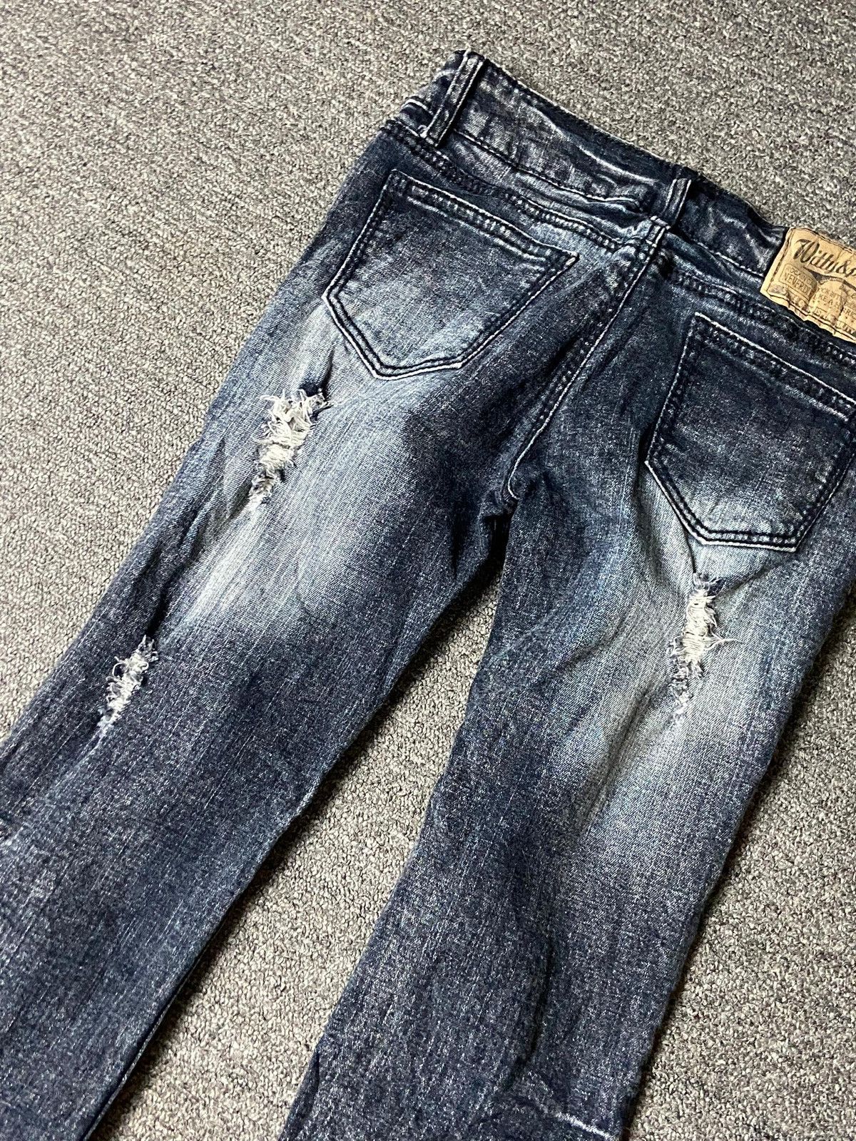 Japanese Brand Witty & Pitty Brand Distressed Ripped Jeans (158) Size US 26 / EU 42 - 3 Thumbnail