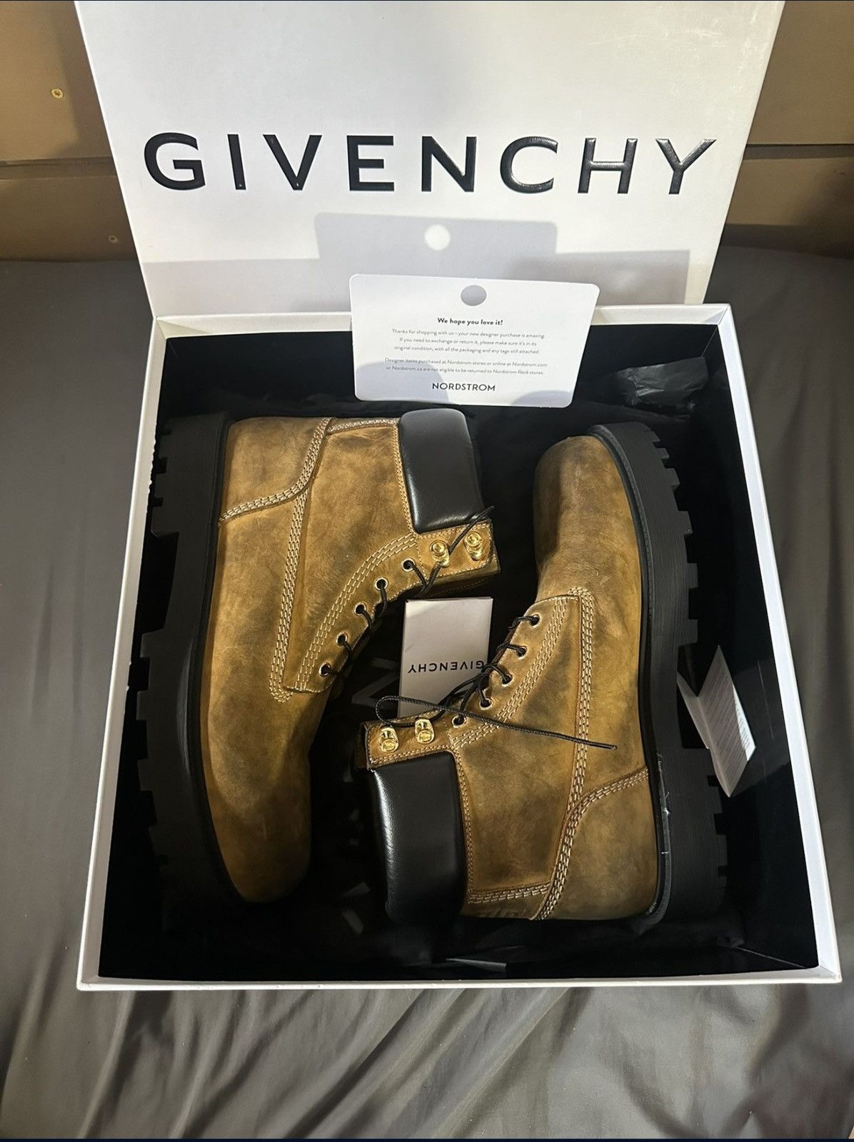 Givenchy Givenchy Calf skin leather Work boot Size US 11 / EU 44 - 1 Thumbnail