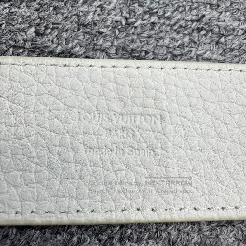 Louis Vuitton Louis Vuitton White presbyopic belt Size ONE SIZE - 5 Thumbnail