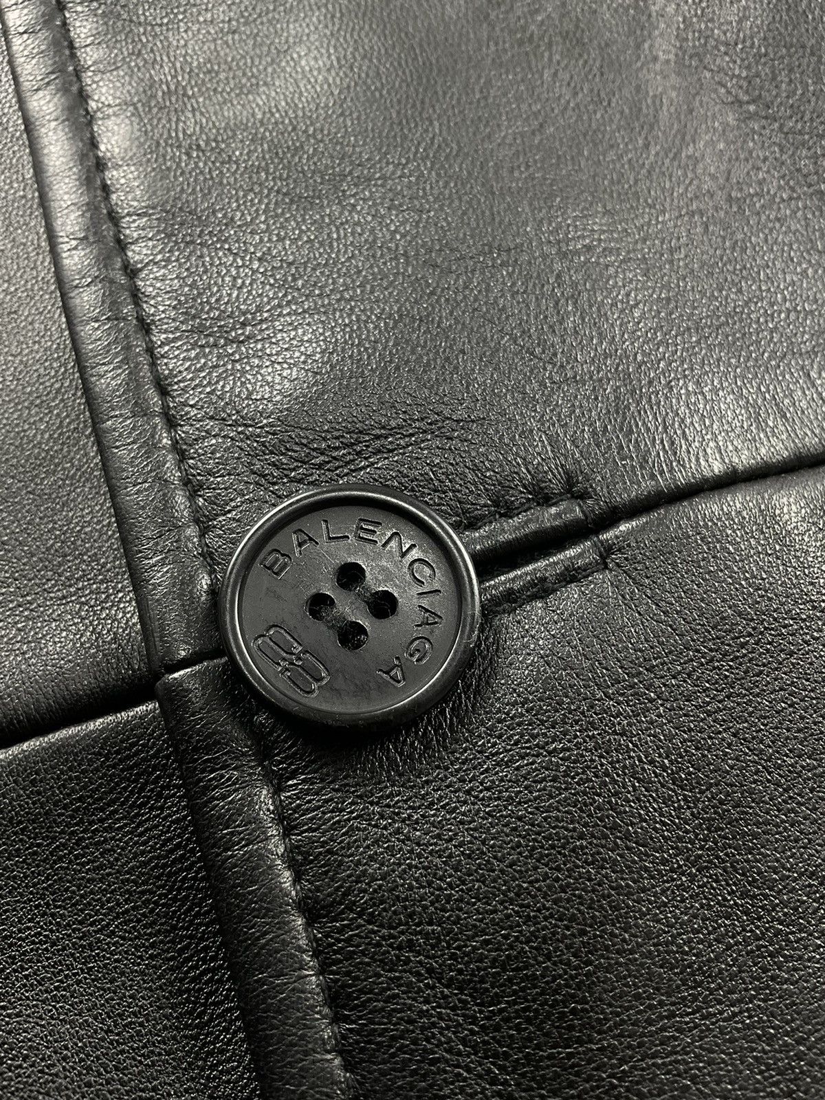 Balenciaga Vintage Balenciaga Leather Jacket Size US XL / EU 56 / 4 - 9 Thumbnail
