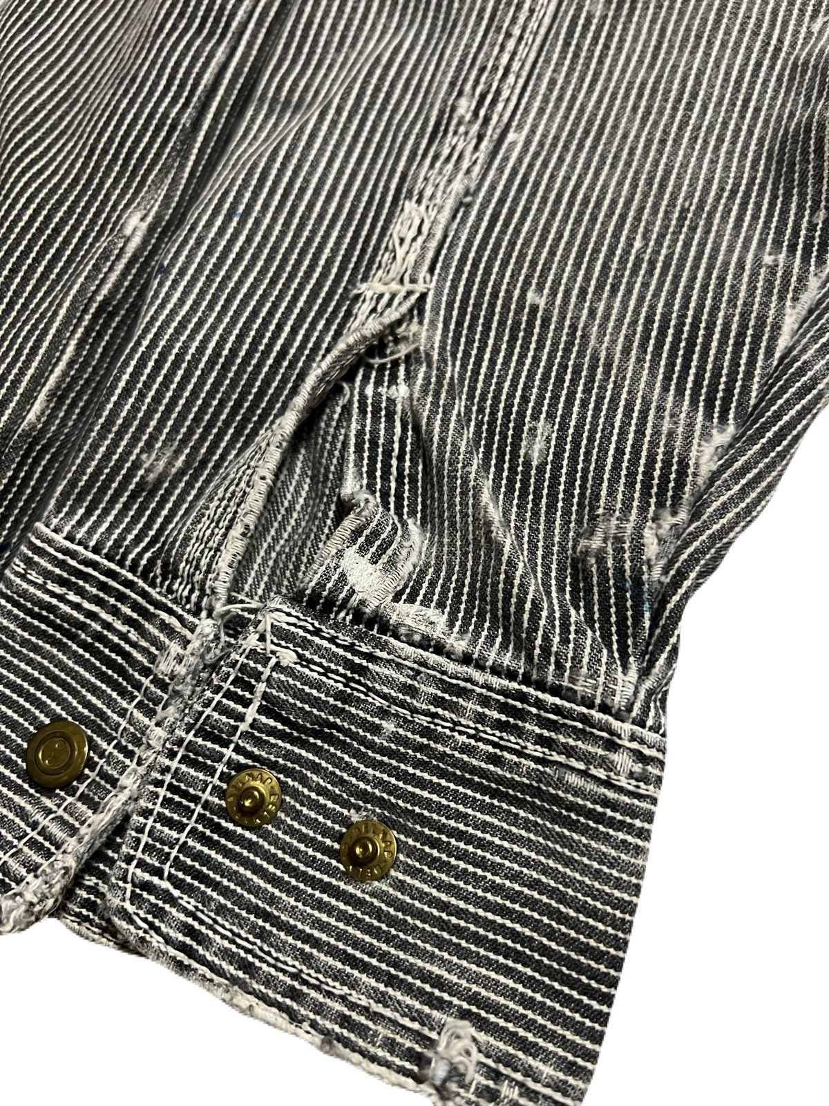 Designer × Japanese Brand Dog house stripe workwear Size US XL / EU 56 / 4 - 2 Thumbnail