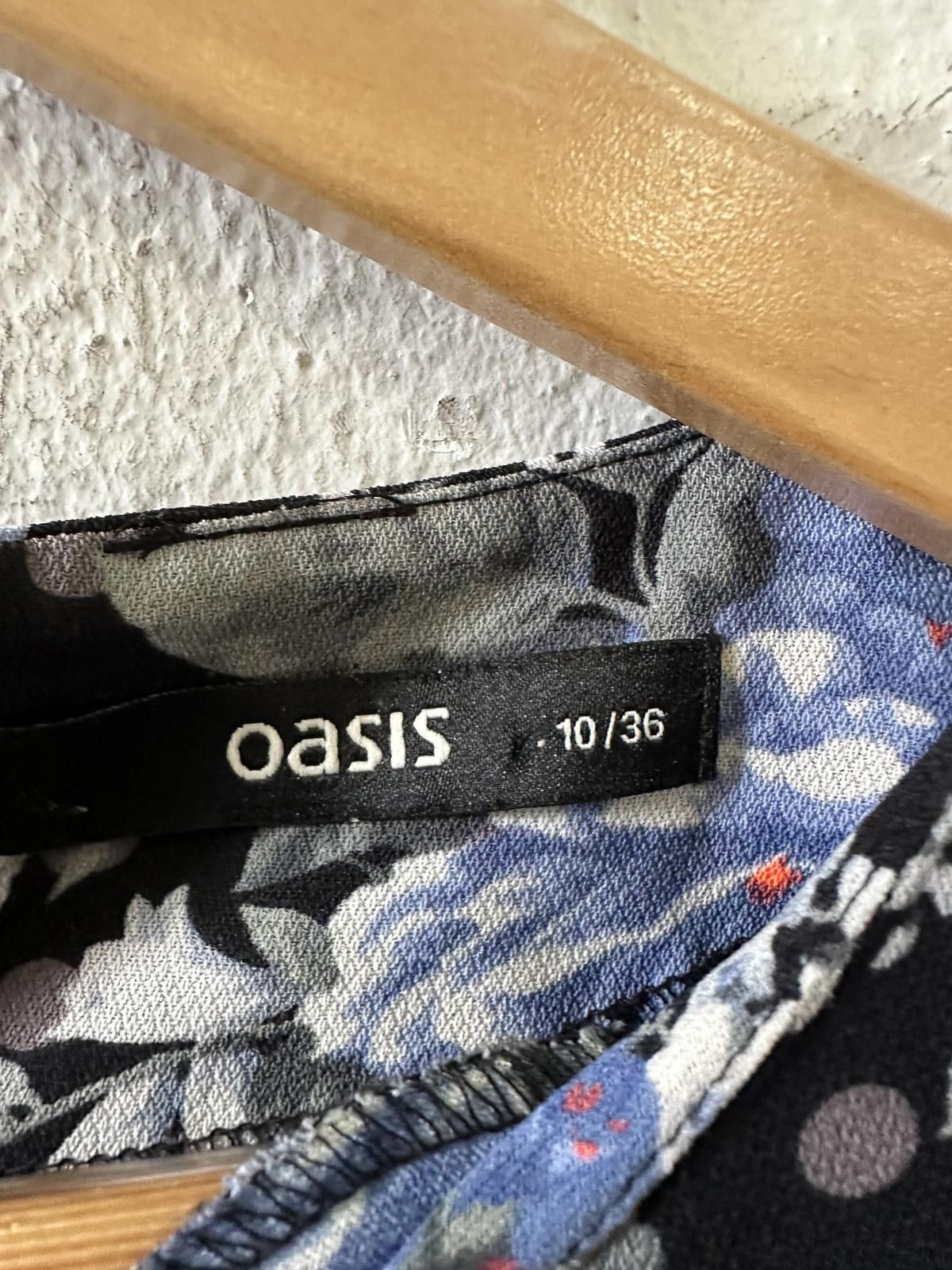 Designer Oasis Floral Patterned Dress Size 10/36 Size L / US 10 / IT 46 - 3 Thumbnail