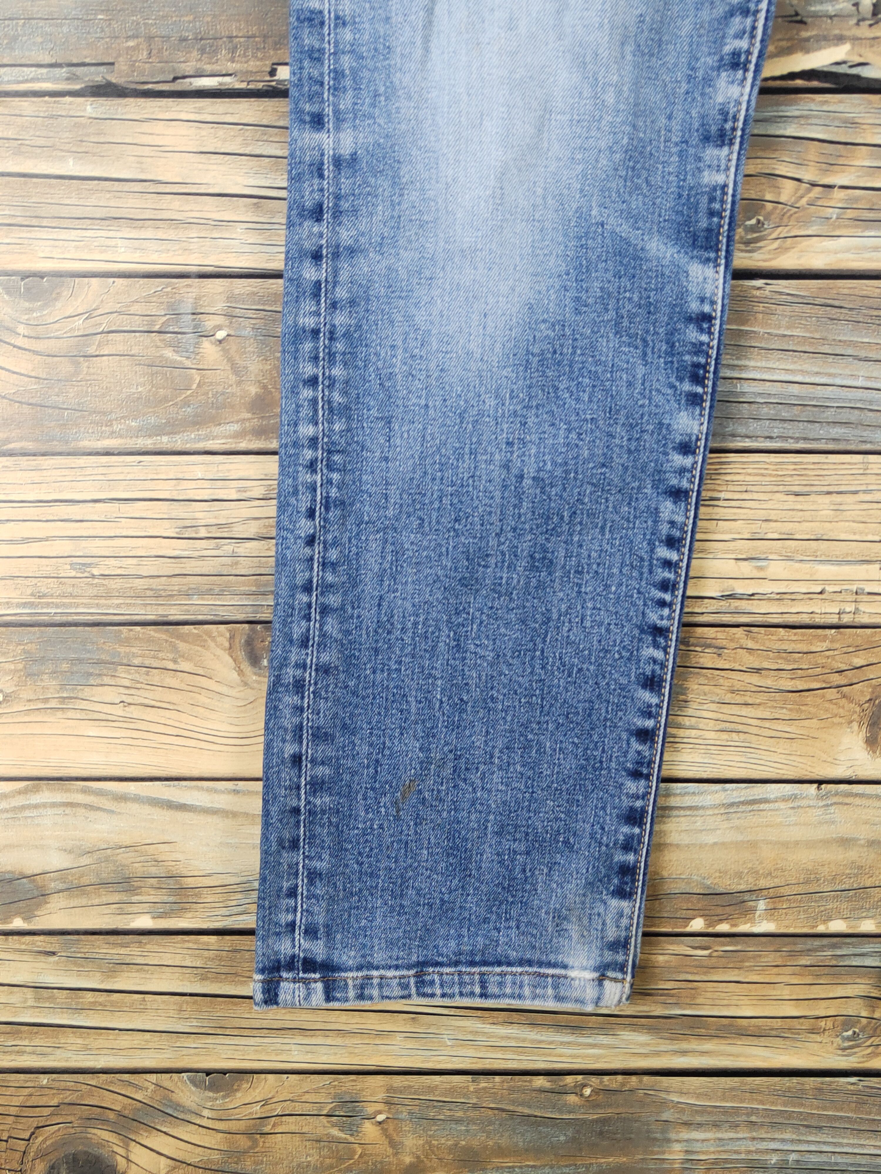 Japanese Brand Uniqlo Blue Distressed Ripped Jeans #W1491 Size US 29 - 4 Thumbnail