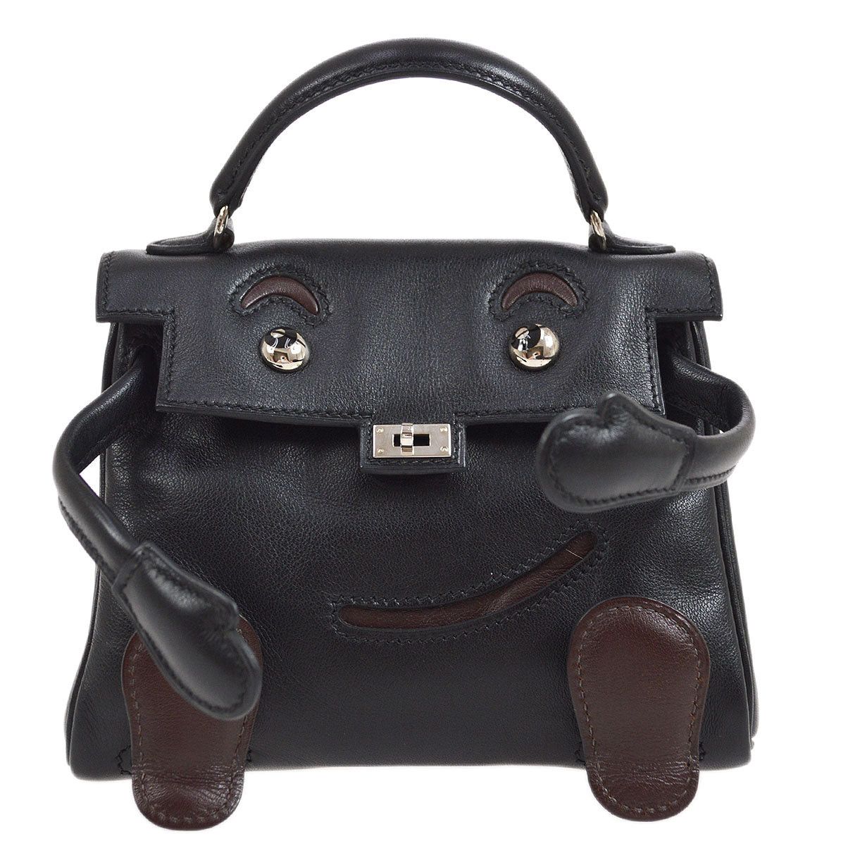 image of Hermes 2000 Kelly Doll Black Gulliver 85957, Women's