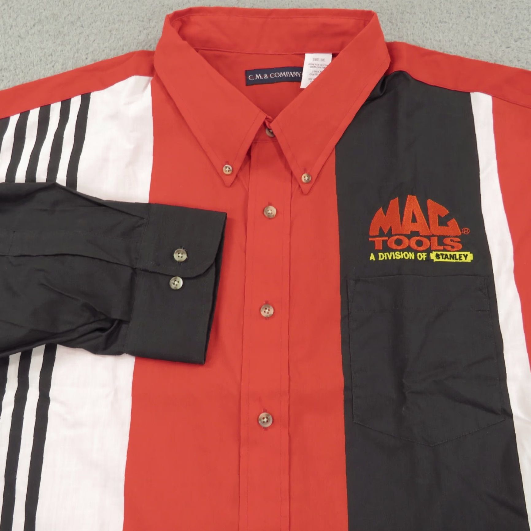 Vintage VINTAGE CM & Company Mac Tools Shirt Mens 3XL Red White Black Button-Down Casual Workwear USA 90s Boys Mens Size US XXL / EU 58 / 5 - 2 Thumbnail