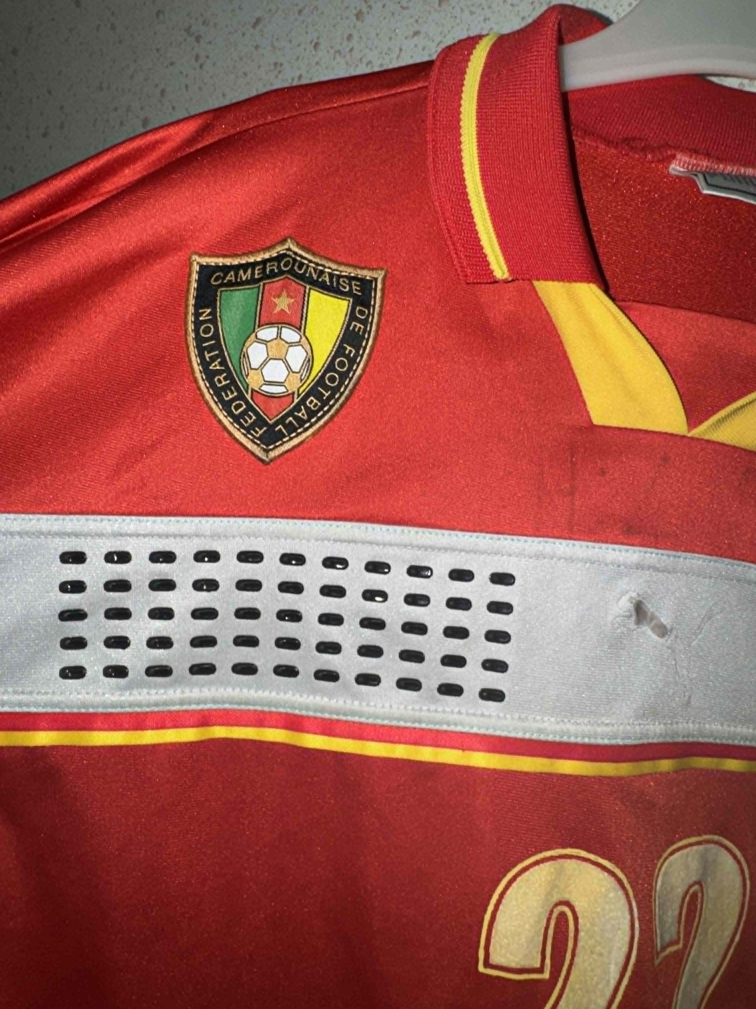 Puma Cameroun 1998/00 Player Issue Goalkeeper Shirt #22 PUMA Size US XL / EU 56 / 4 - 3 Thumbnail
