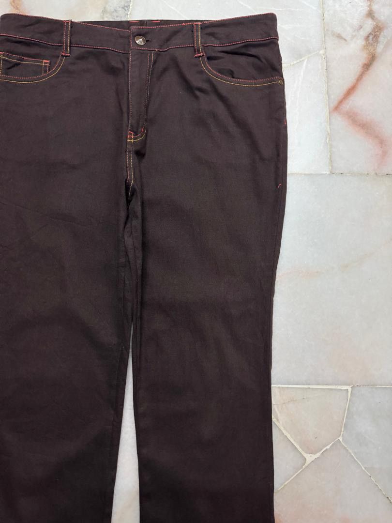 Japanese Brand 💥Flare💥90s Style Japanese Darkbrown Bootcut Basic Jean Size US 32 / EU 48 - 5 Thumbnail
