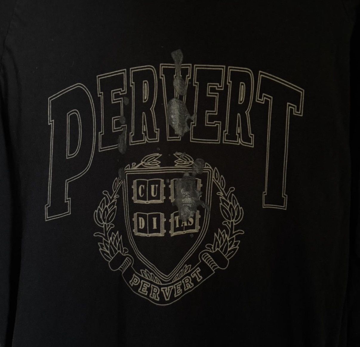 PEEL&LIFT Peel & Lift Black “Pervert” 3/4 Sleeve Shirt Size US M / EU 48-50 / 2 - 2 Thumbnail