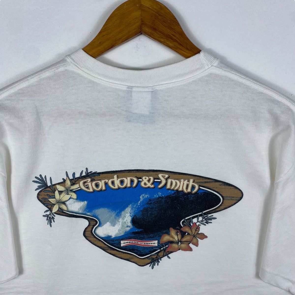 Vintage Vintage 90's GORDON & SMITH Great Wave Graphic Surf Tee Size US L / EU 52-54 / 3 - 2 Thumbnail