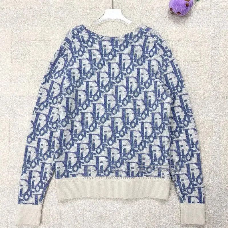 Dior Dior White Knit Sweater for Men . Size US S / EU 44-46 / 1 - 2 Thumbnail