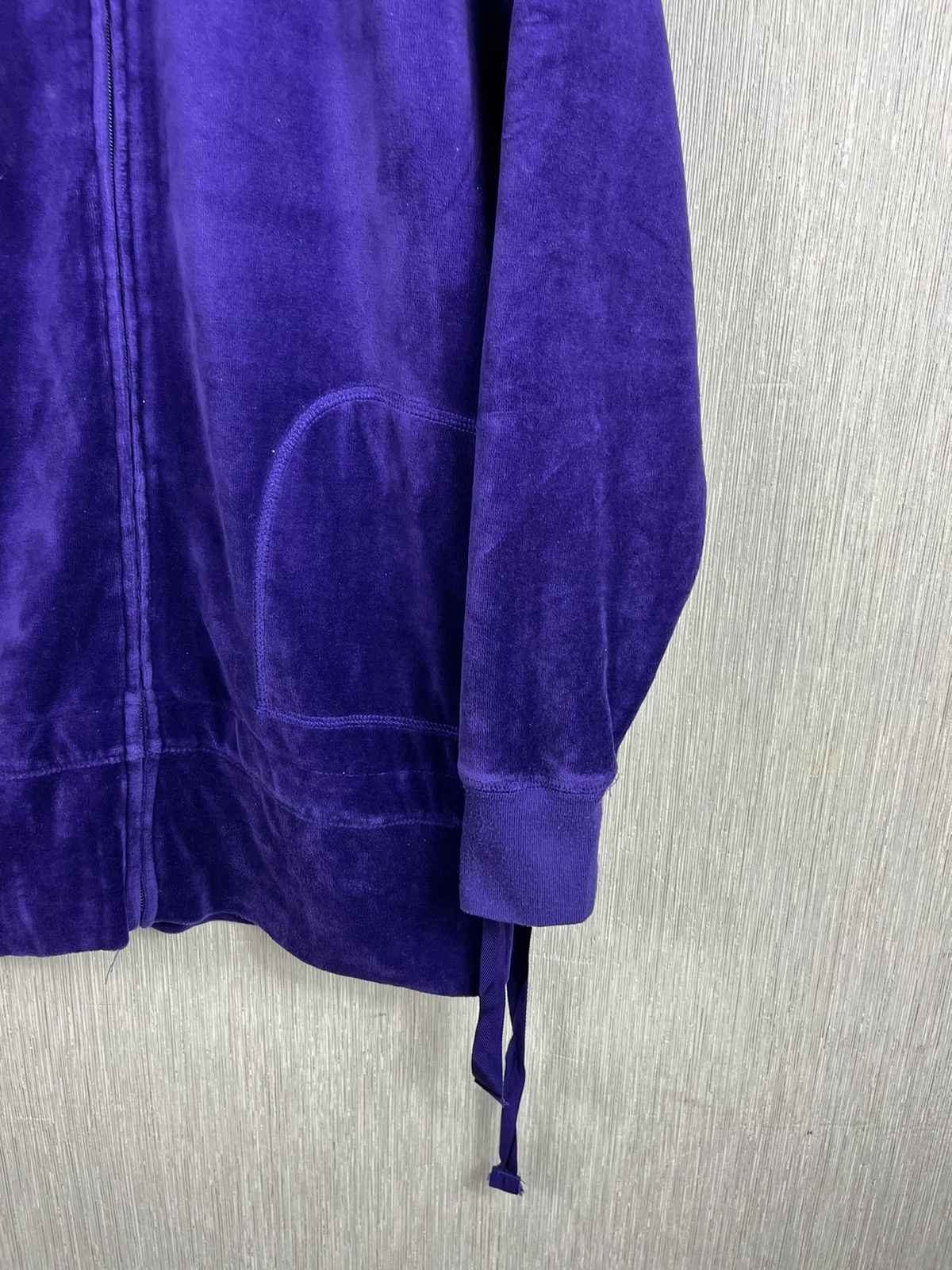 Polo Ralph Lauren × Ralph Lauren × Vintage Vintage Ralph Lauren velvet track top zip y2k sweatshirt Size L / US 10 / IT 46 - 6 Thumbnail