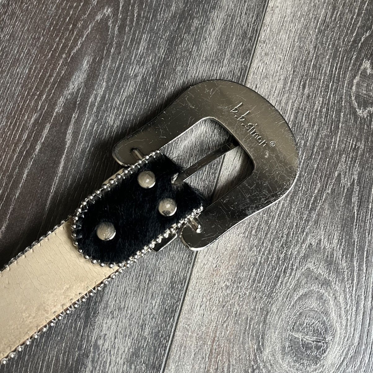B.B. Simon Vintage B.B. Simon 9003 Horsehair Studded Black Pink Belt Size ONE SIZE - 9 Thumbnail