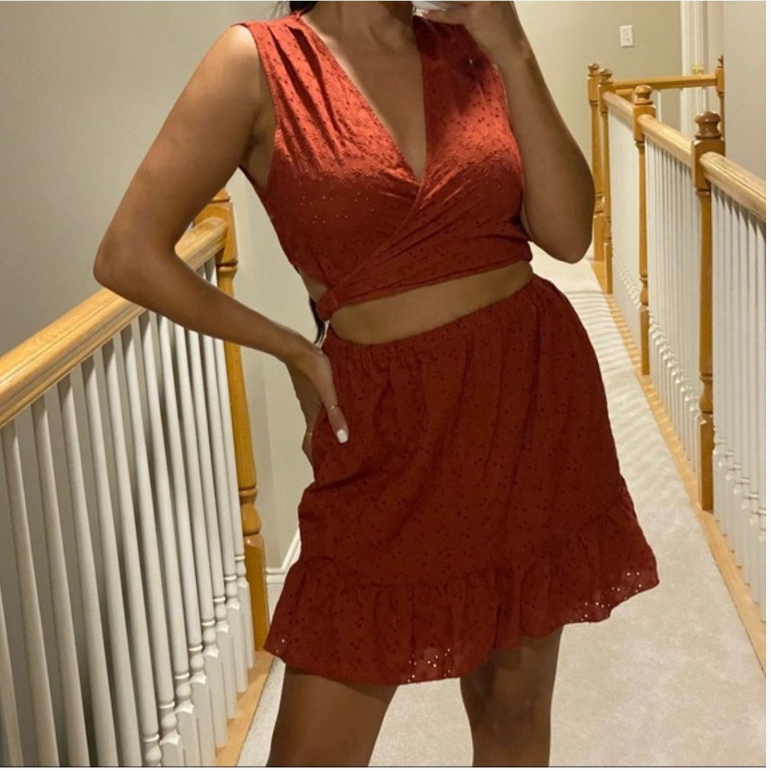 Zara ZARA BLOGGER FAVORITE OPENWORK EMBROIDERED DRESS Size S / US 4 / IT 40 - 7 Thumbnail