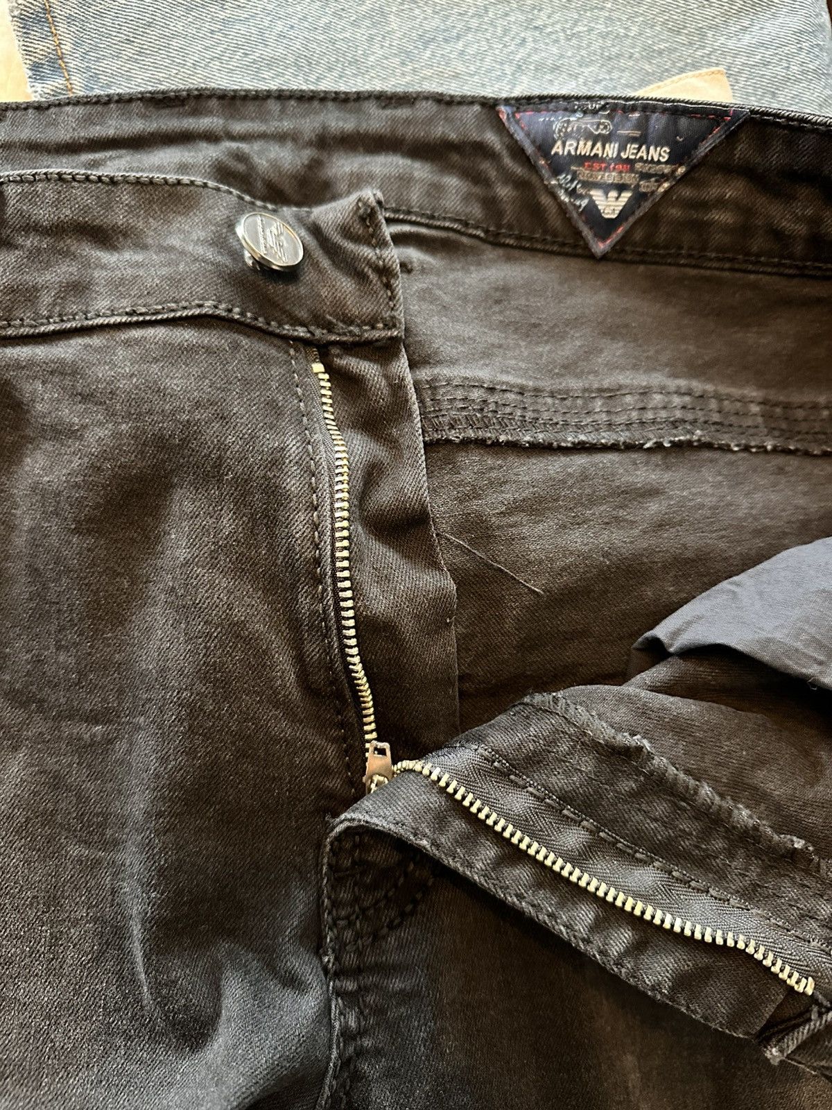 Armani Armani Jeans Slim Fit Denim Pants – W36 L34 – Grey / Black Size US 34 / EU 50 - 7 Thumbnail